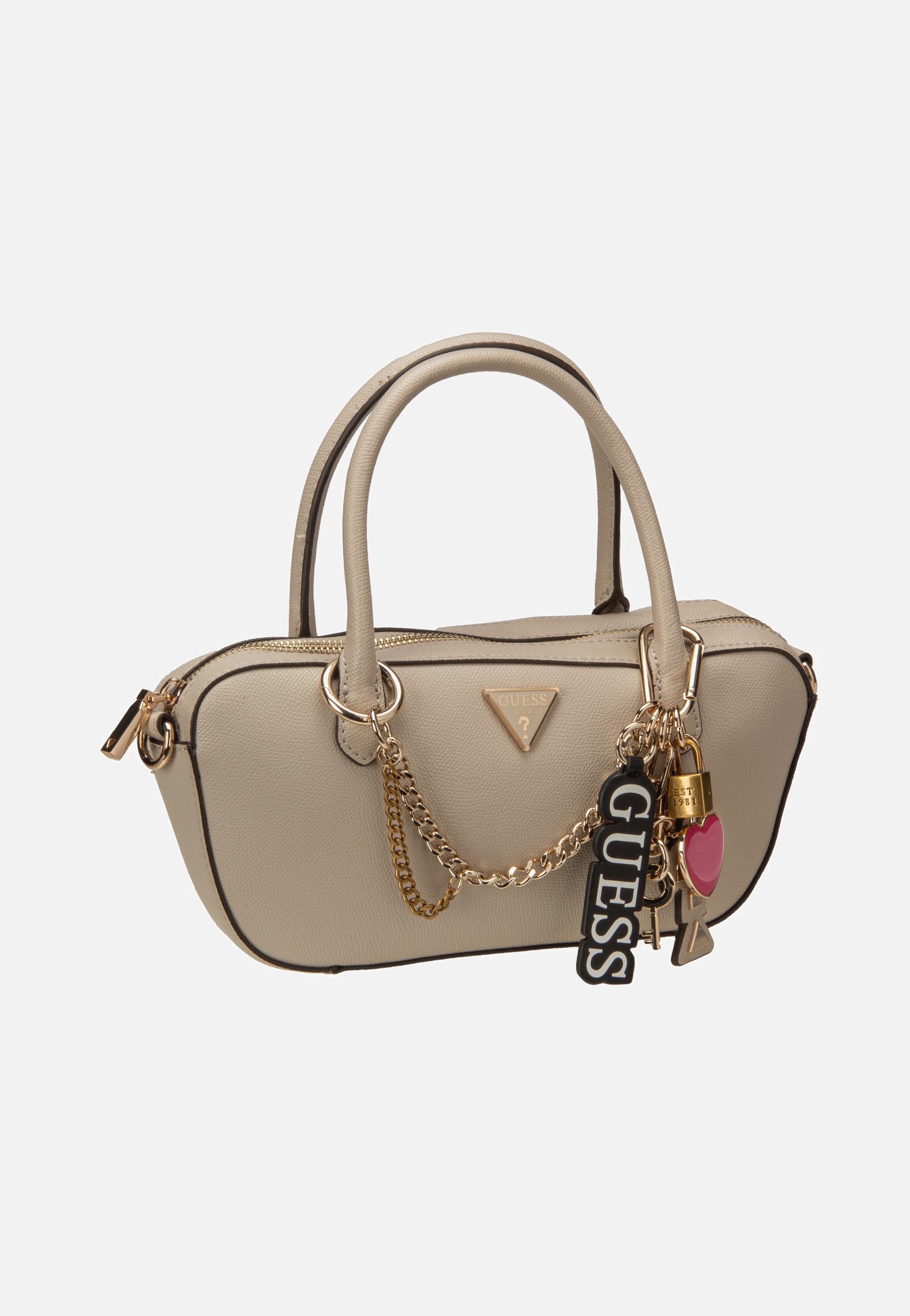 Guess - Davina Small Light Taupe - Handle Bag | Women-Image