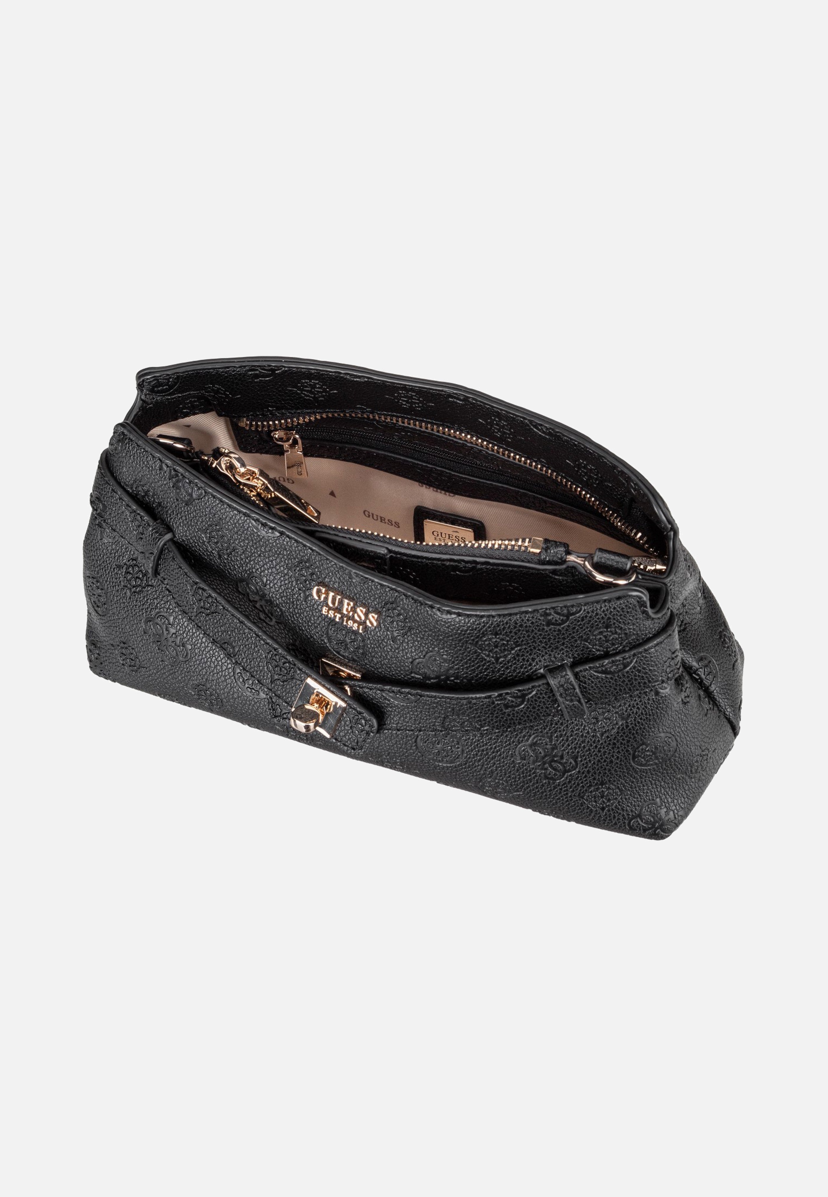 Guess Ella Logo Girlfriend 46730 Black Logo Crossbody Bag