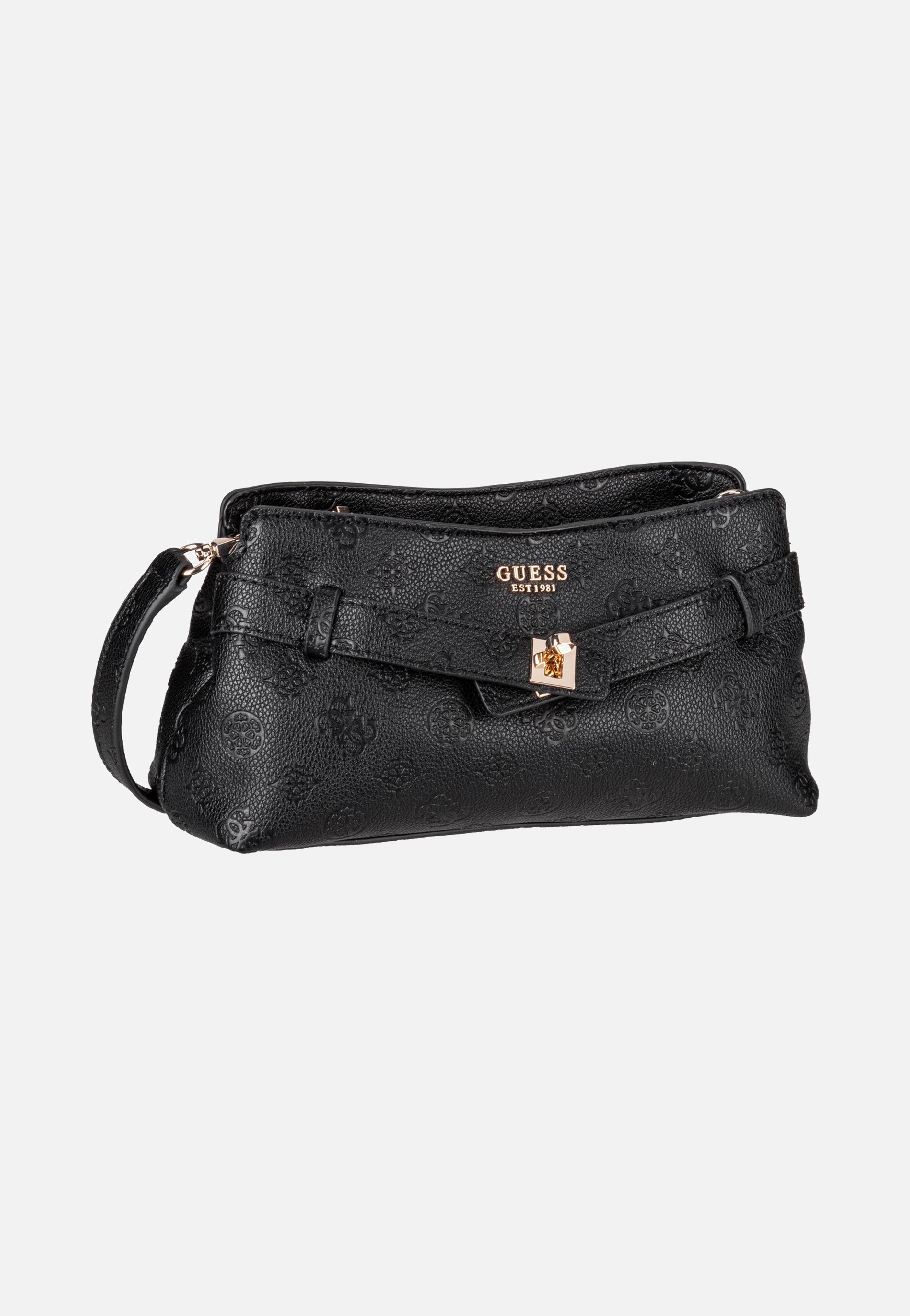 Guess Ella Logo Girlfriend 46730 Black Logo Crossbody Bag