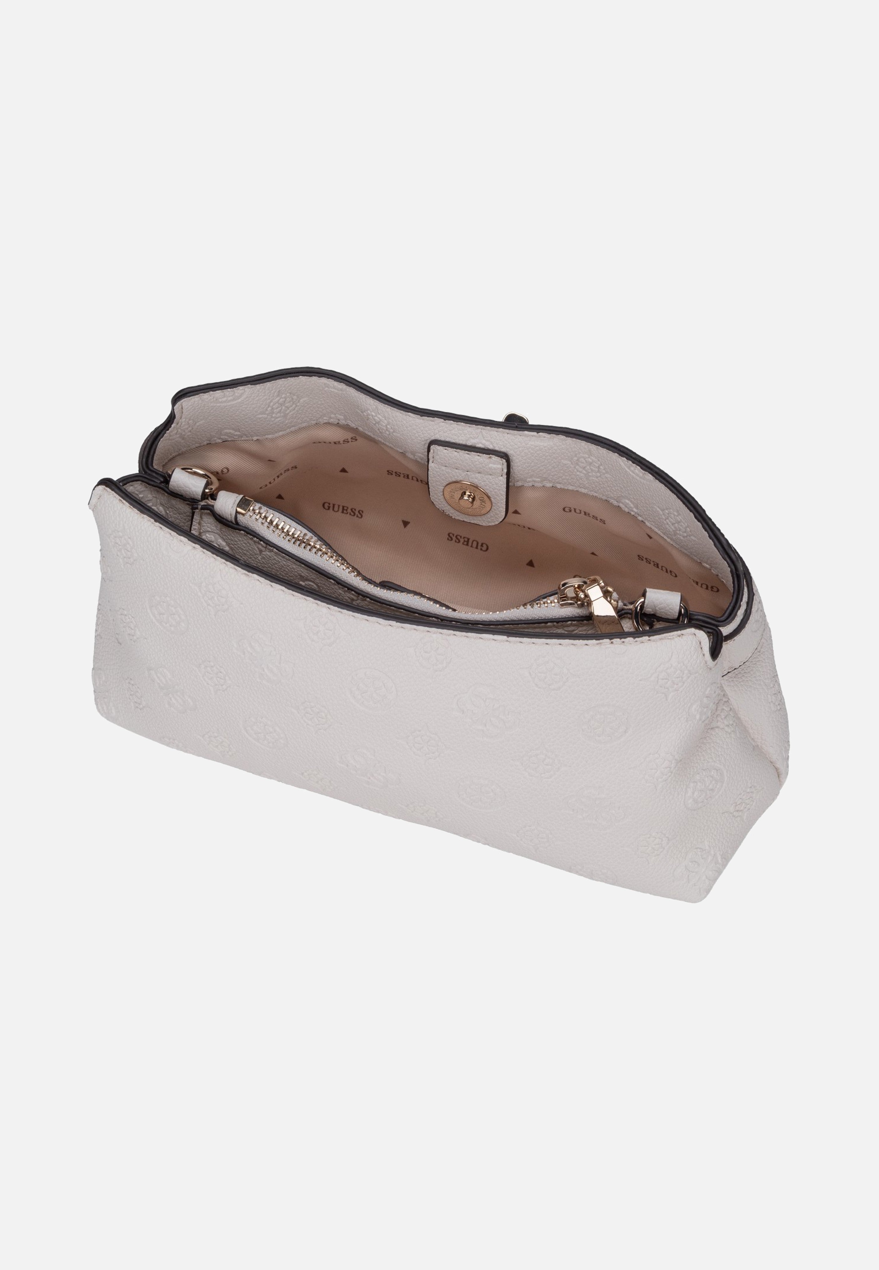 Guess Ella Logo Girlfriend 46730 Stone Logo Crossbody Bag
