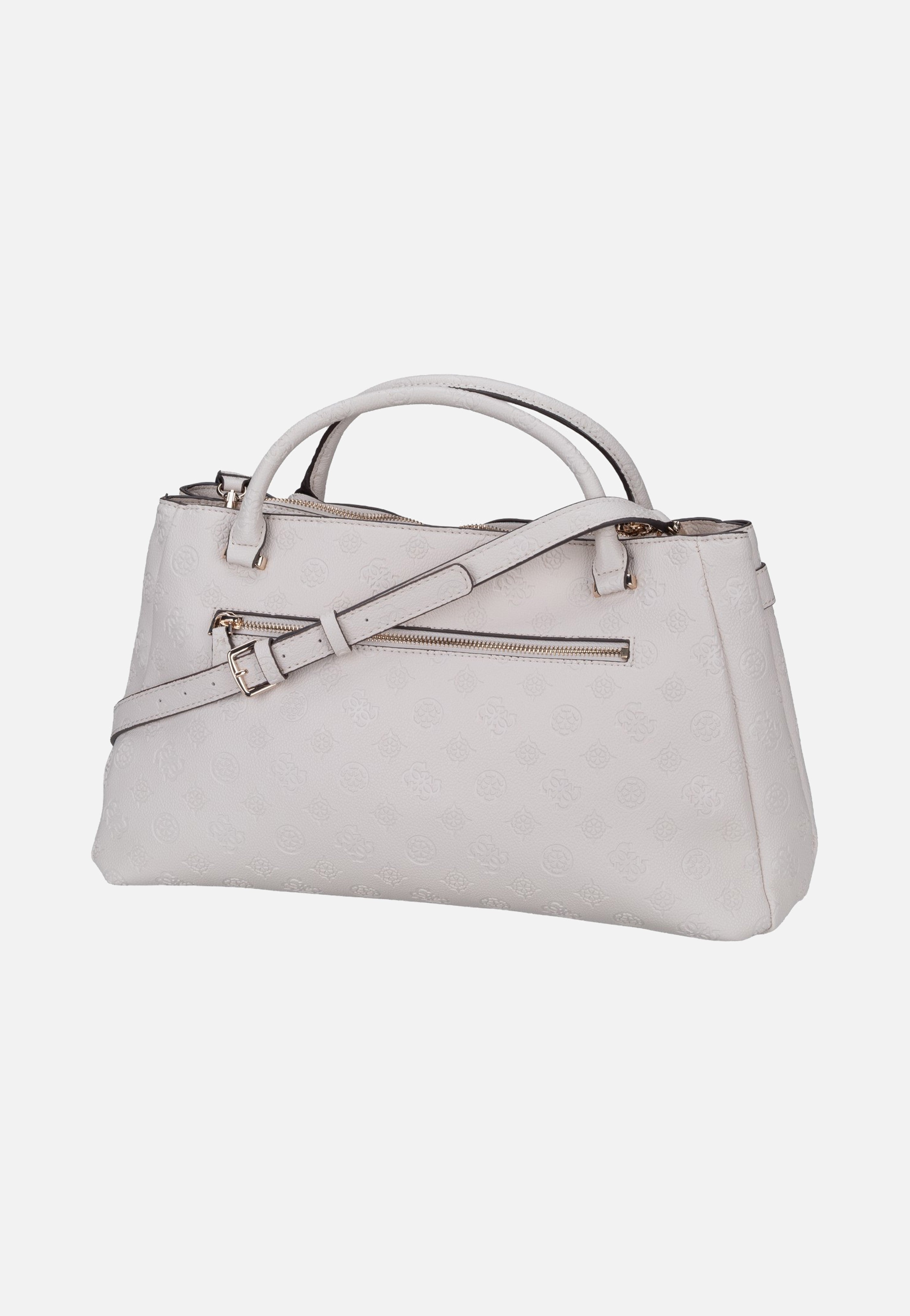 Guess Ella Logo Large Girlfriend 46060 Stone Logo Satchel