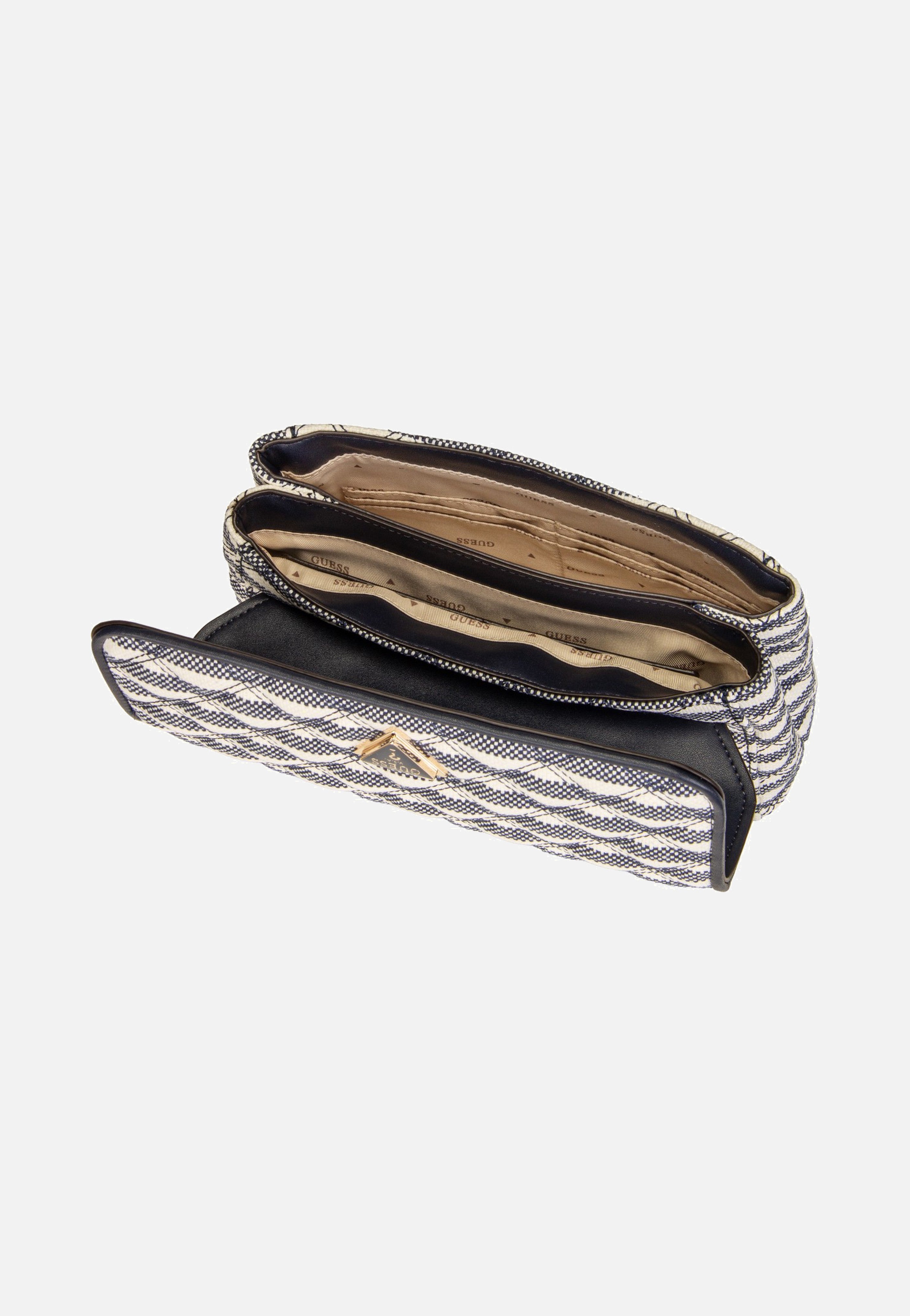 Guess Giully II 2 Comp Conv Flap Navy Multi Umhängetasche