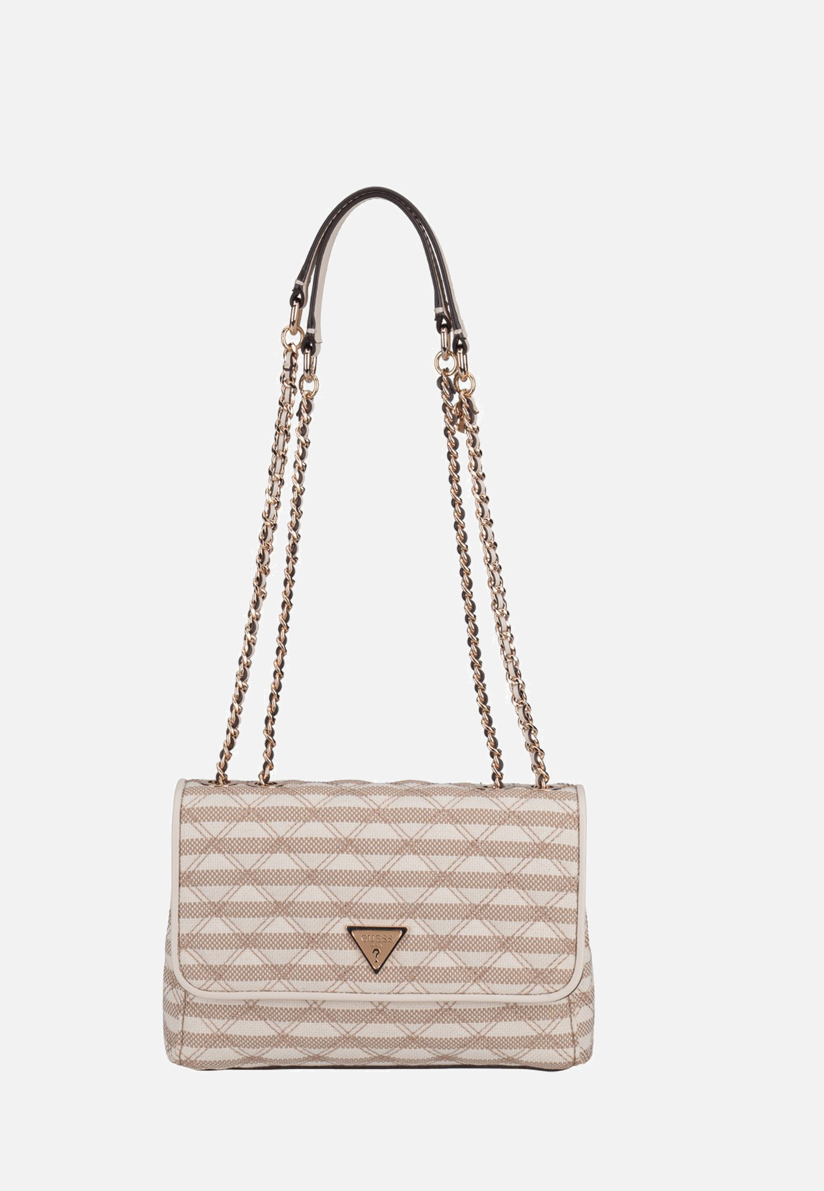 Guess Giully II 2 Comp Conv Flap Taupe Multi Umhängetasche
