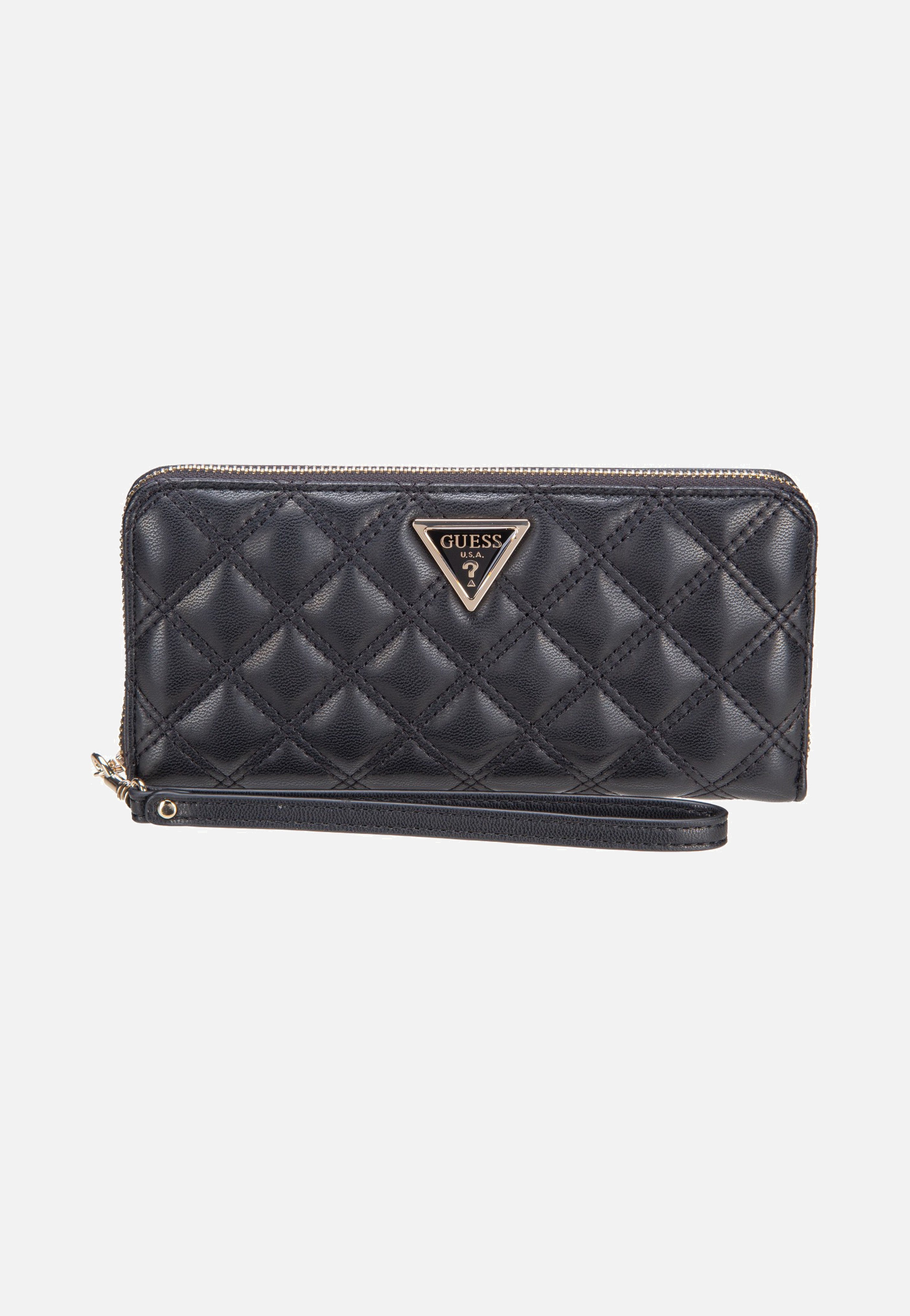 Guess Giully II Slg Large Zip Around Black Portemonnaie