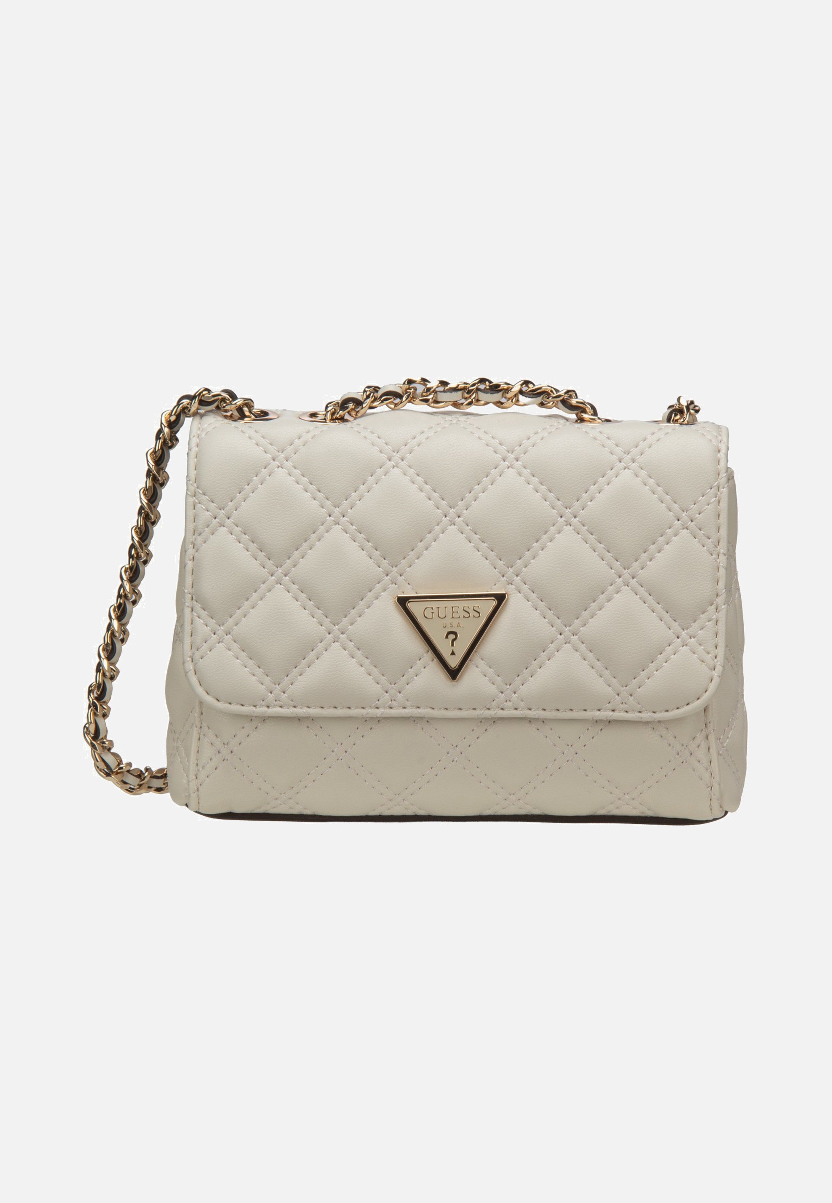 Guess Giully II Mini 2 Comp Conv Flap Off White Evening Bag