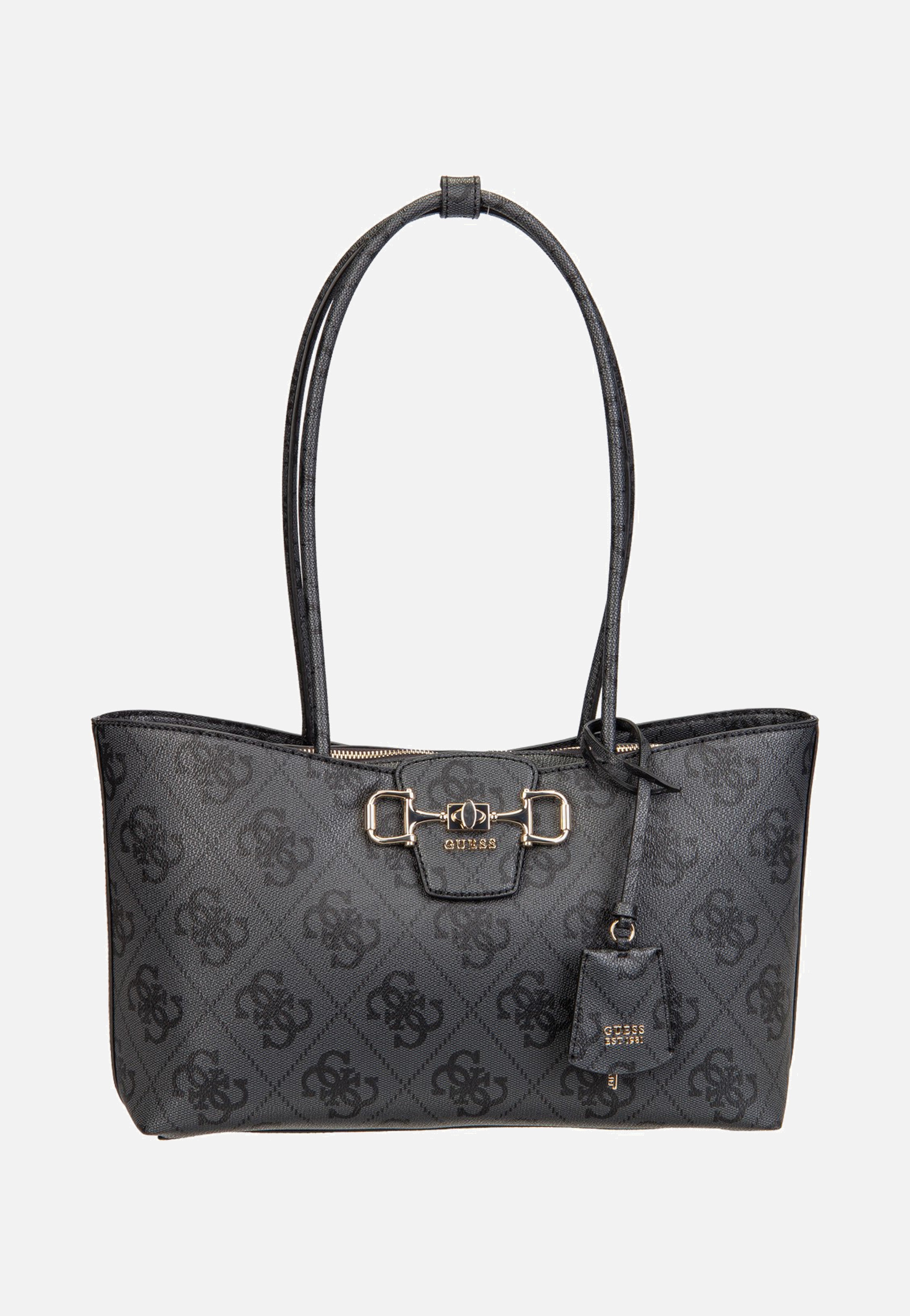 Guess - Janie Logo Girlfriend Carryall Coal Logo - Shopper | Women-Image