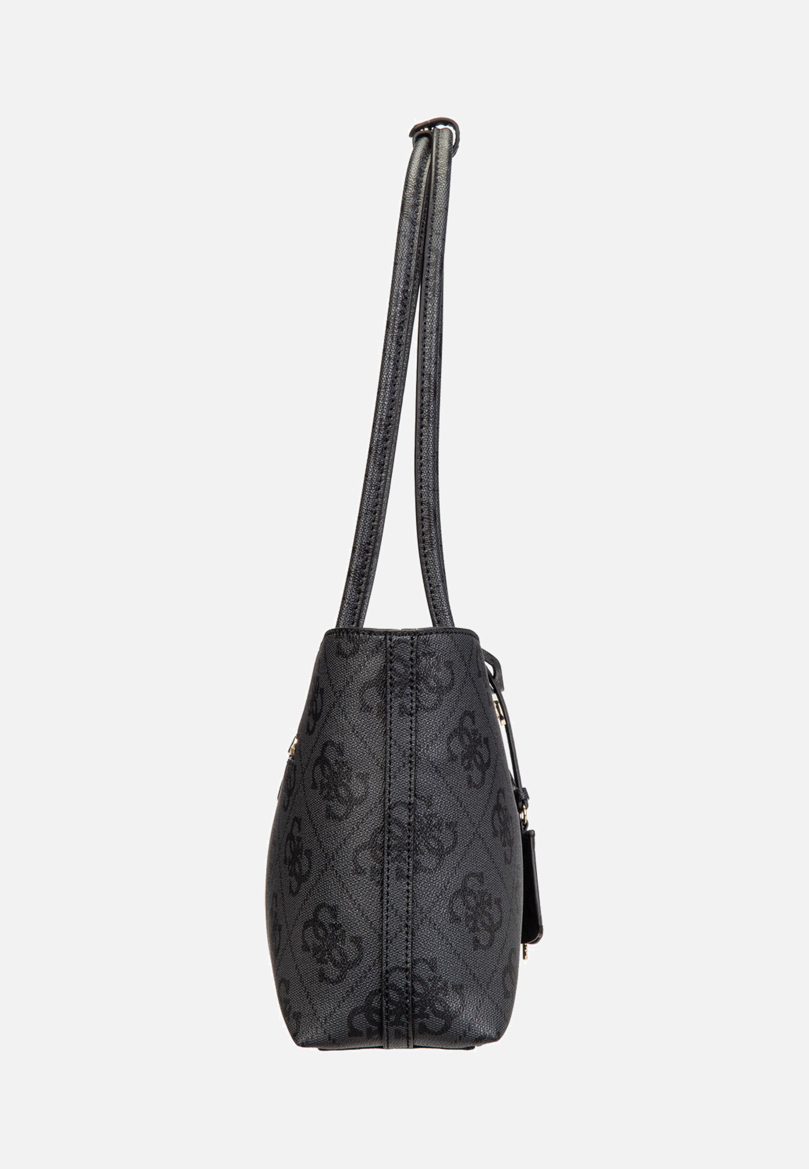 Guess Janie Logo Girlfriend Carryall Coal Logo Shopper