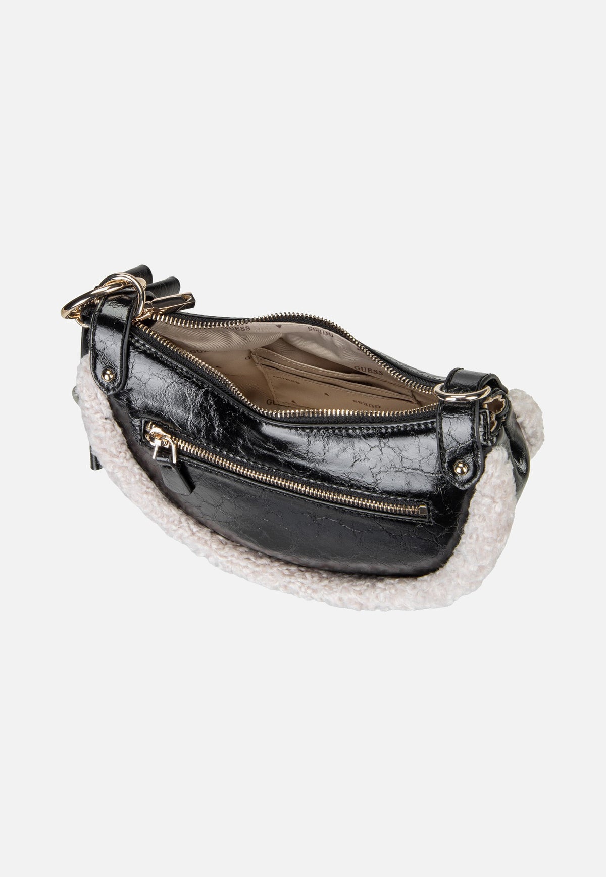Guess Katie Convertible Shiny 53180 Black Abendtasche