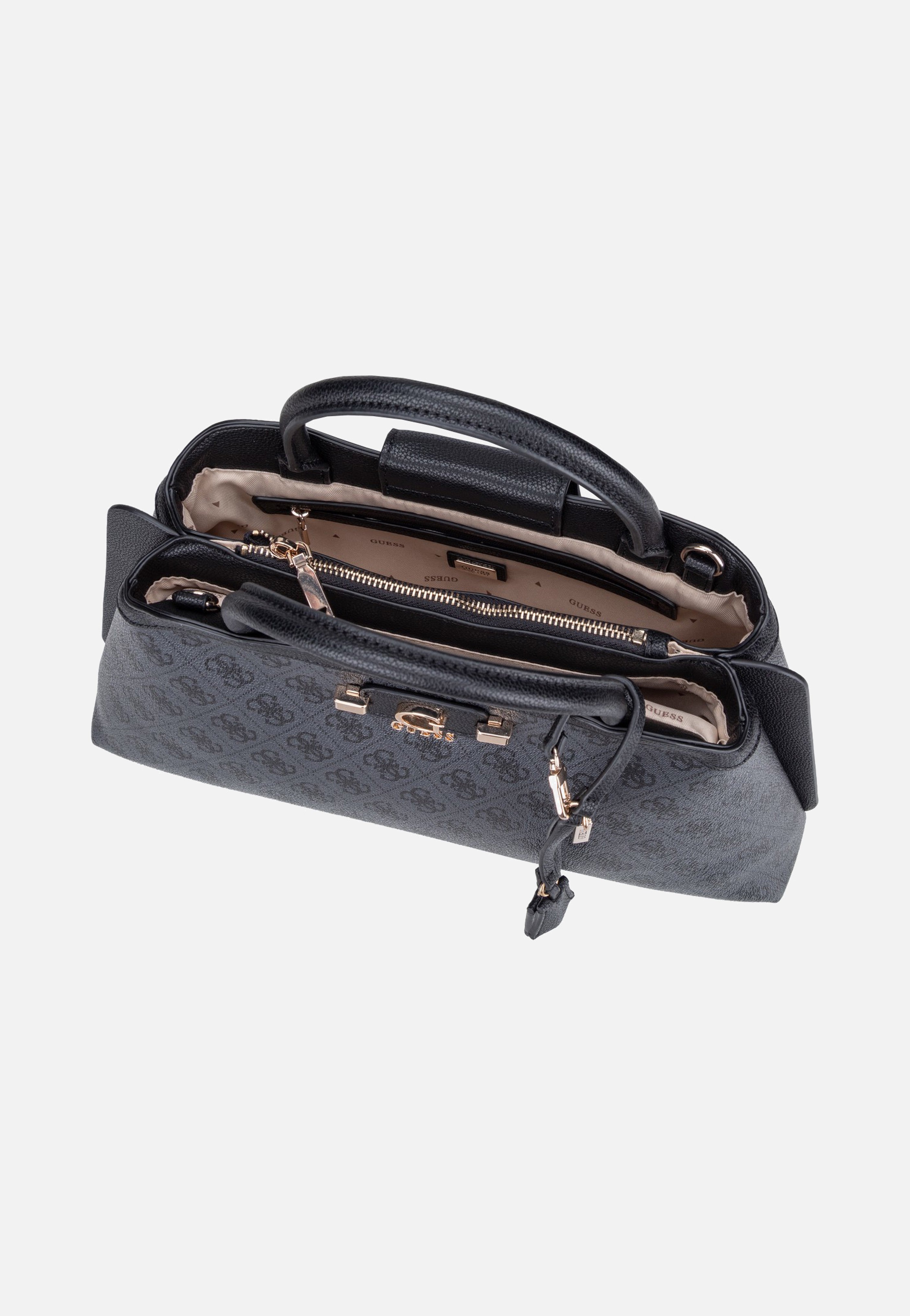 Guess Lindsey Girlfriend 49060 Coal Logo Satchel