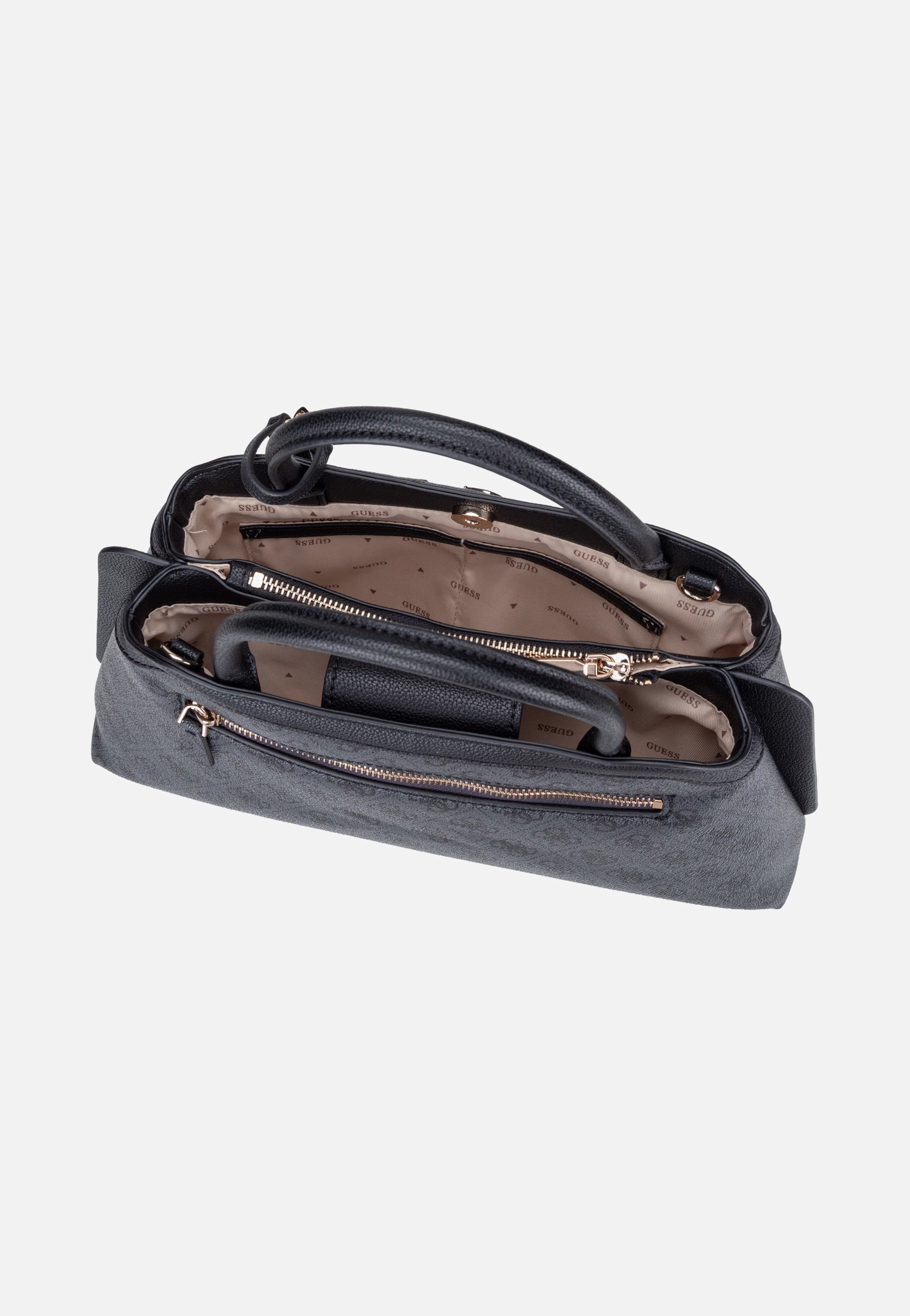 Guess Lindsey Girlfriend 49060 Coal Logo Satchel