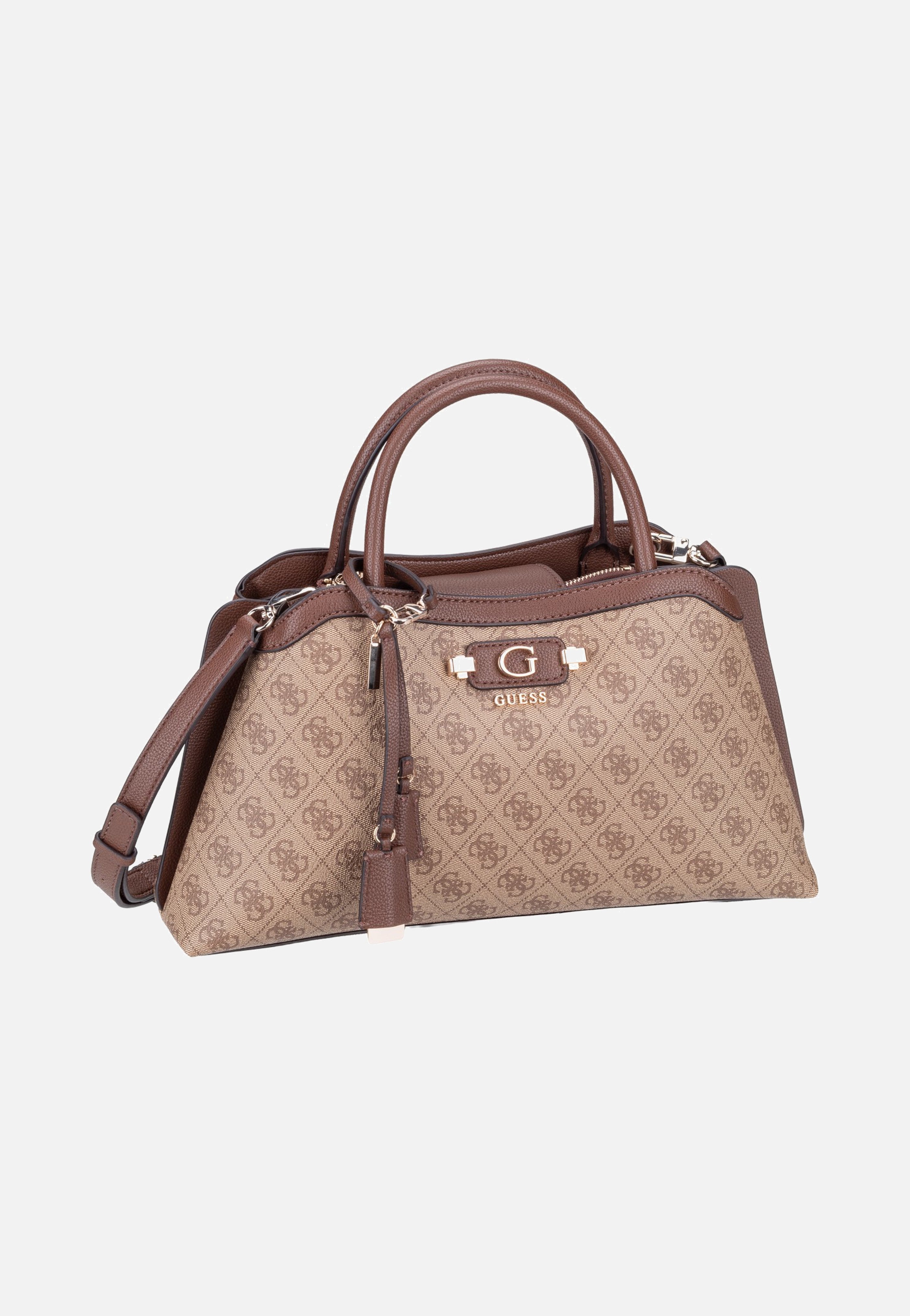 Guess Lindsey Girlfriend 49060 Latte Logo Satchel