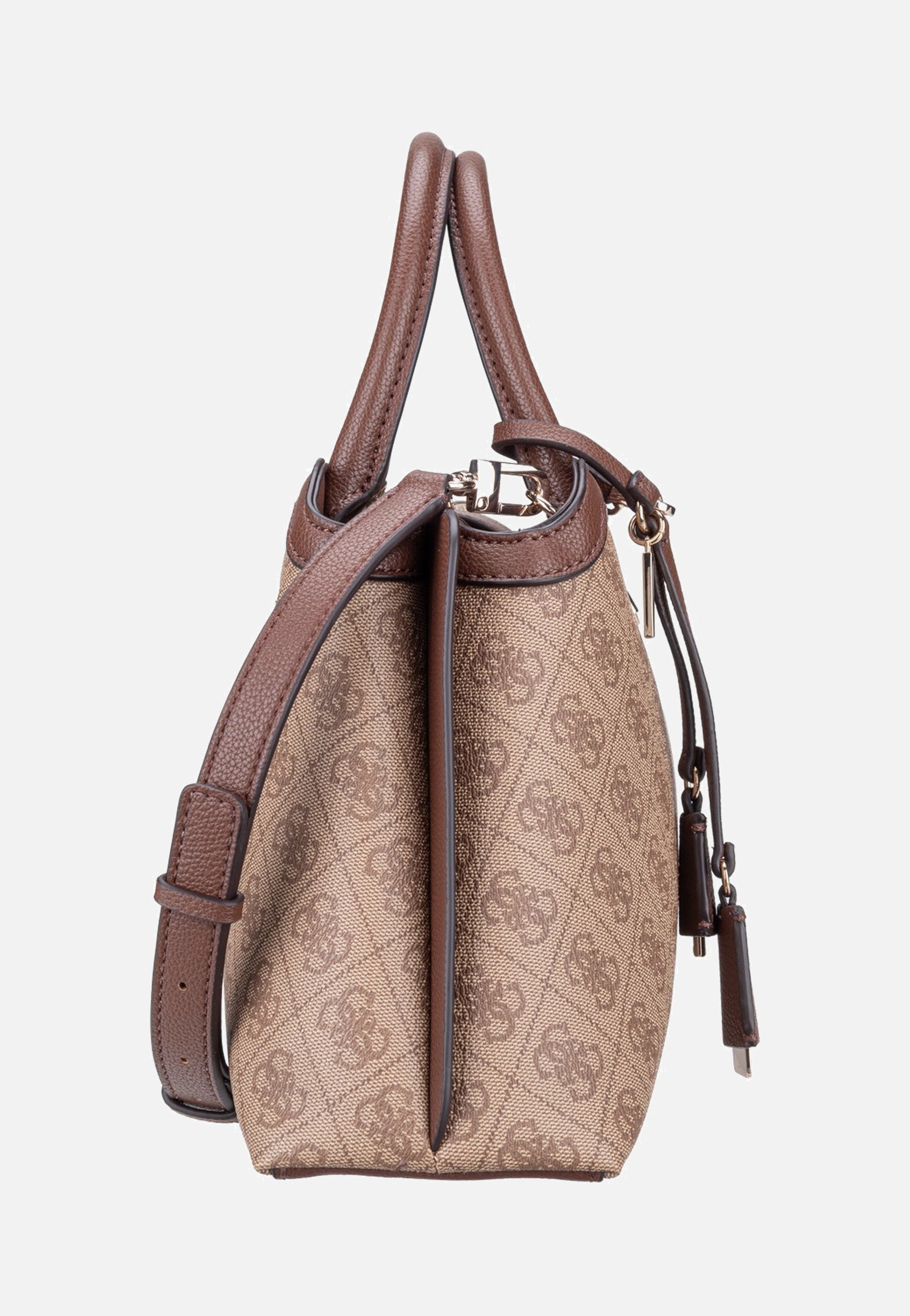 Guess Lindsey Girlfriend 49060 Latte Logo Satchel