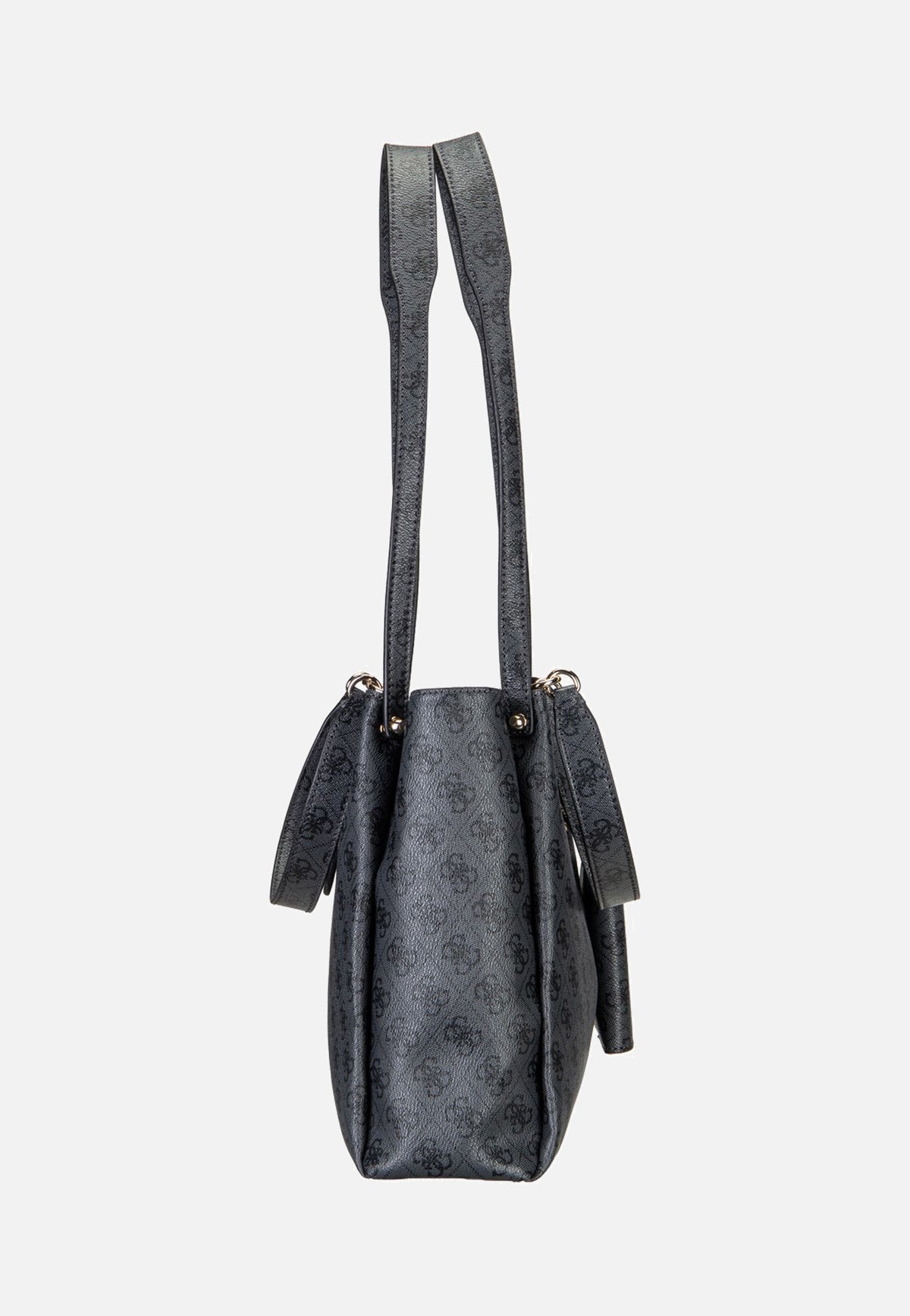 Guess Lorella Logo Girlfriend 84230 Coal Logo Tote Bag