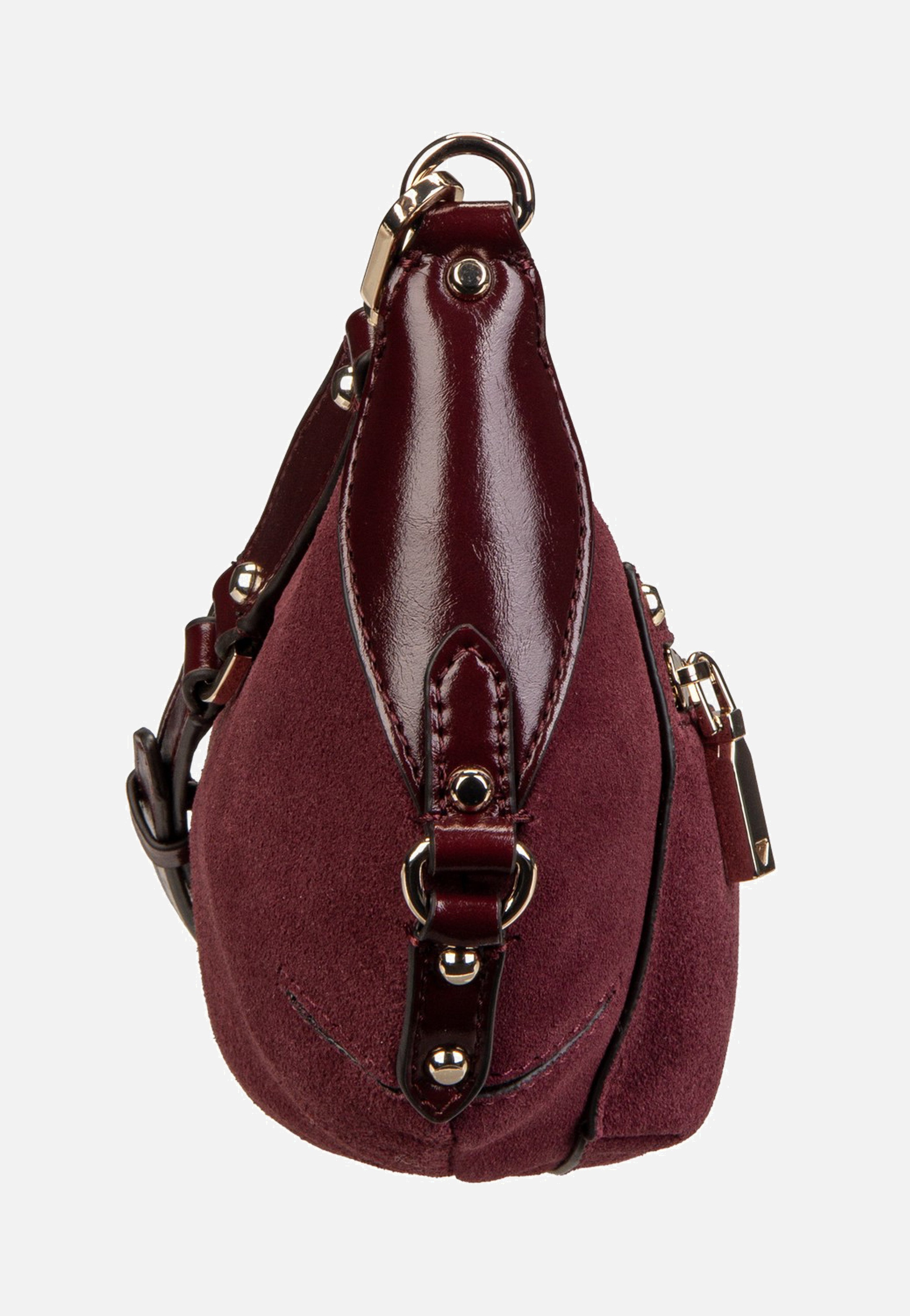 Guess Marsha Mini Crossbody Burgundy Umhängetasche