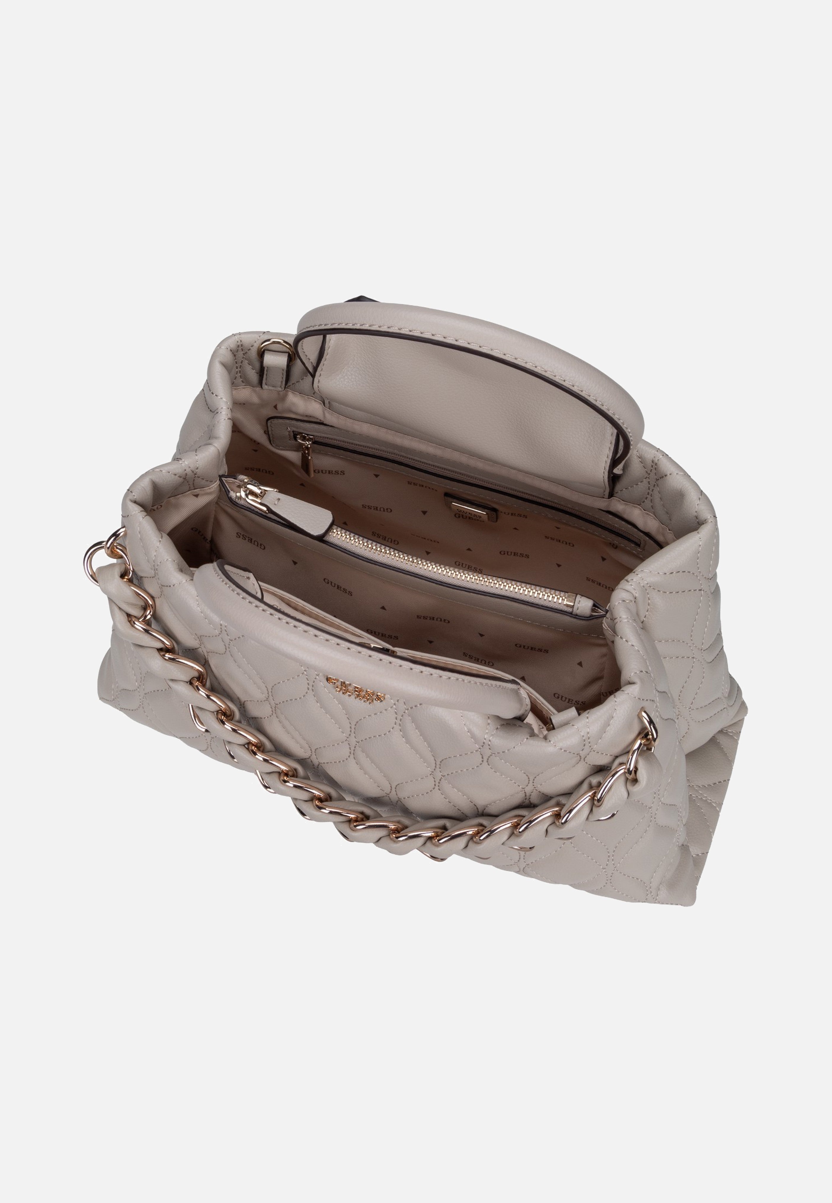 Guess Maxine Girlfriend 33060 Light Taupe Satchel
