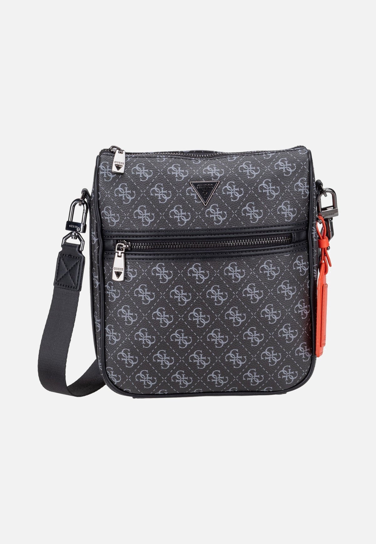 Guess Milano Vertical Crossbody 2 Dark Black Crossbody Bag