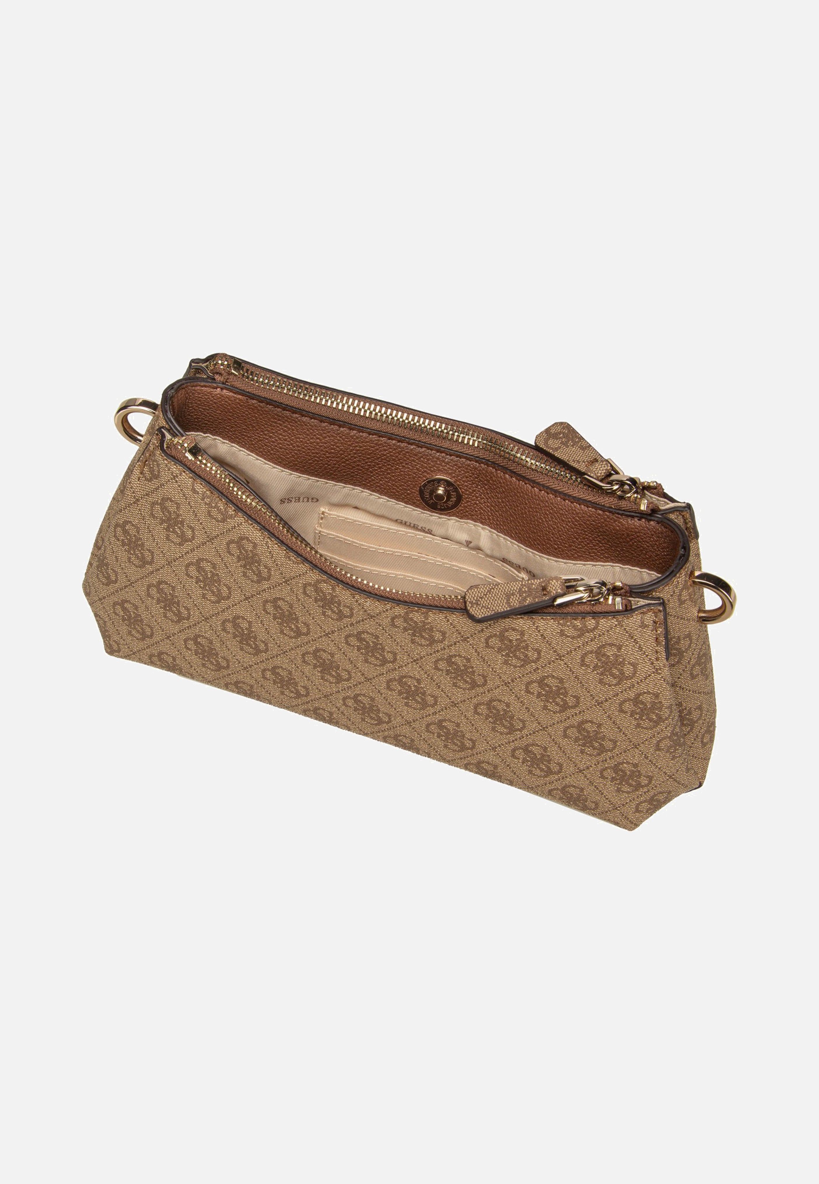 Guess Noelle II 3 Comp Xbody Latte Logo/Brown Schultertasche