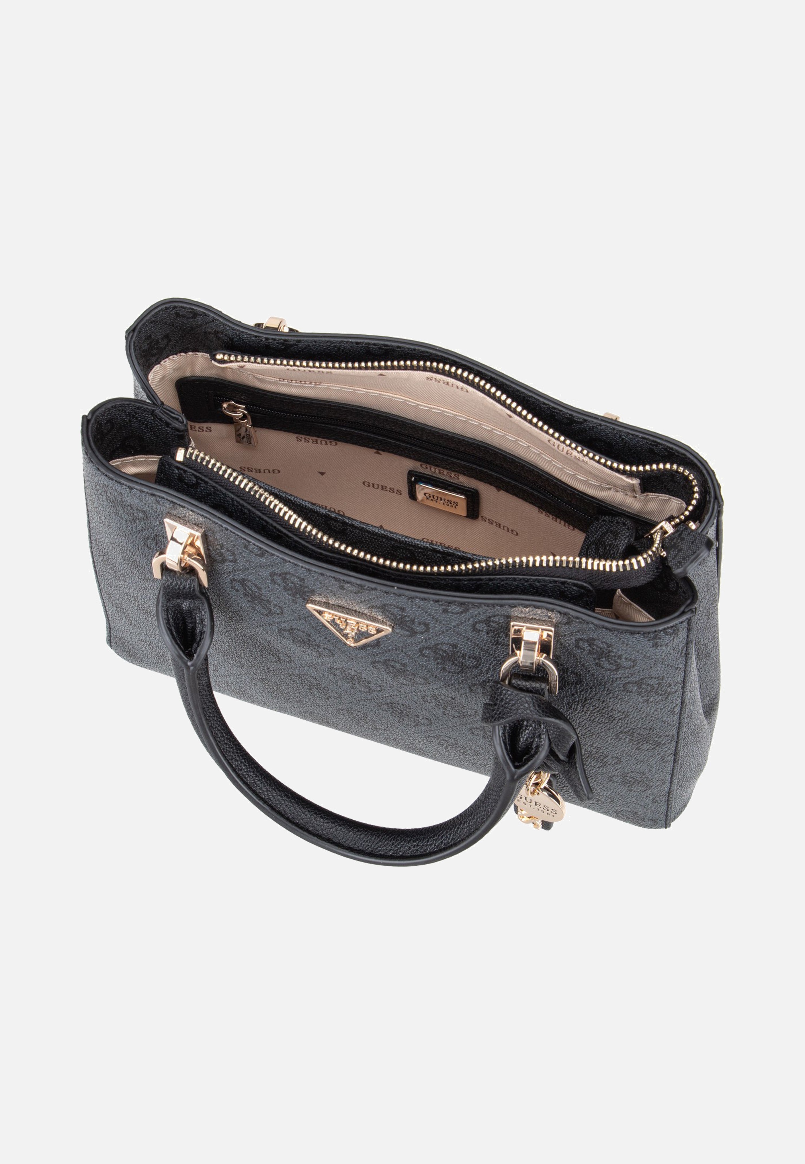 Guess Noelle II Sml Multi Comp Coal Logo Satchel