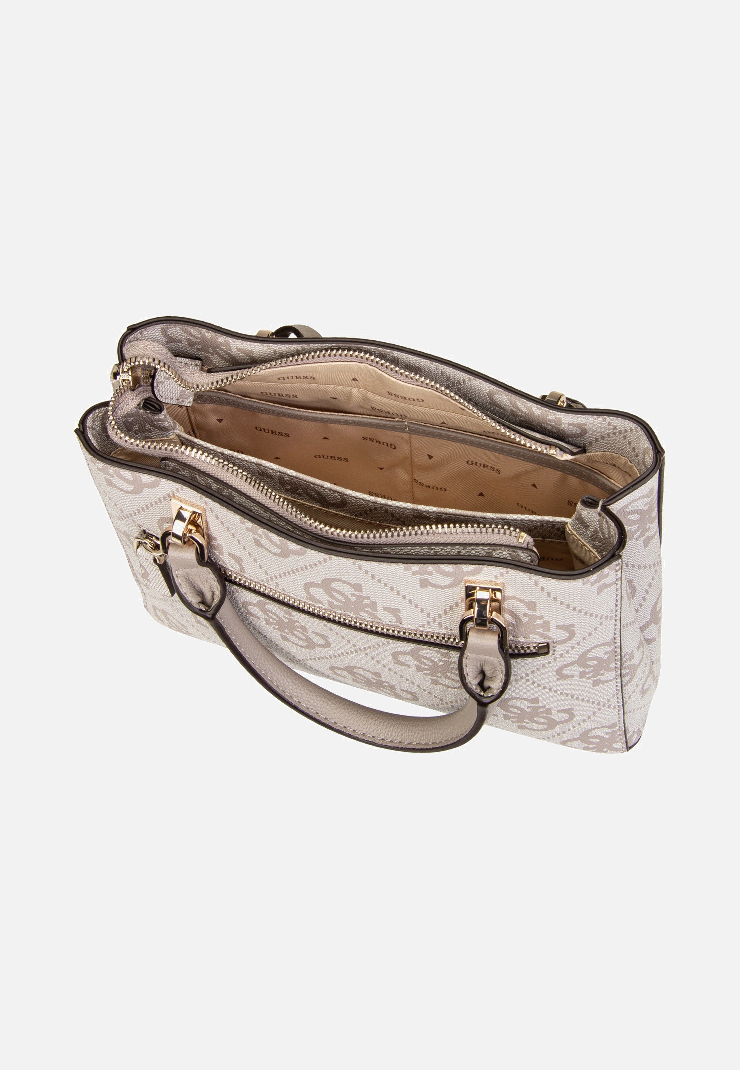 Guess Noelle II Sml Multi Comp Dark Oak Satchel