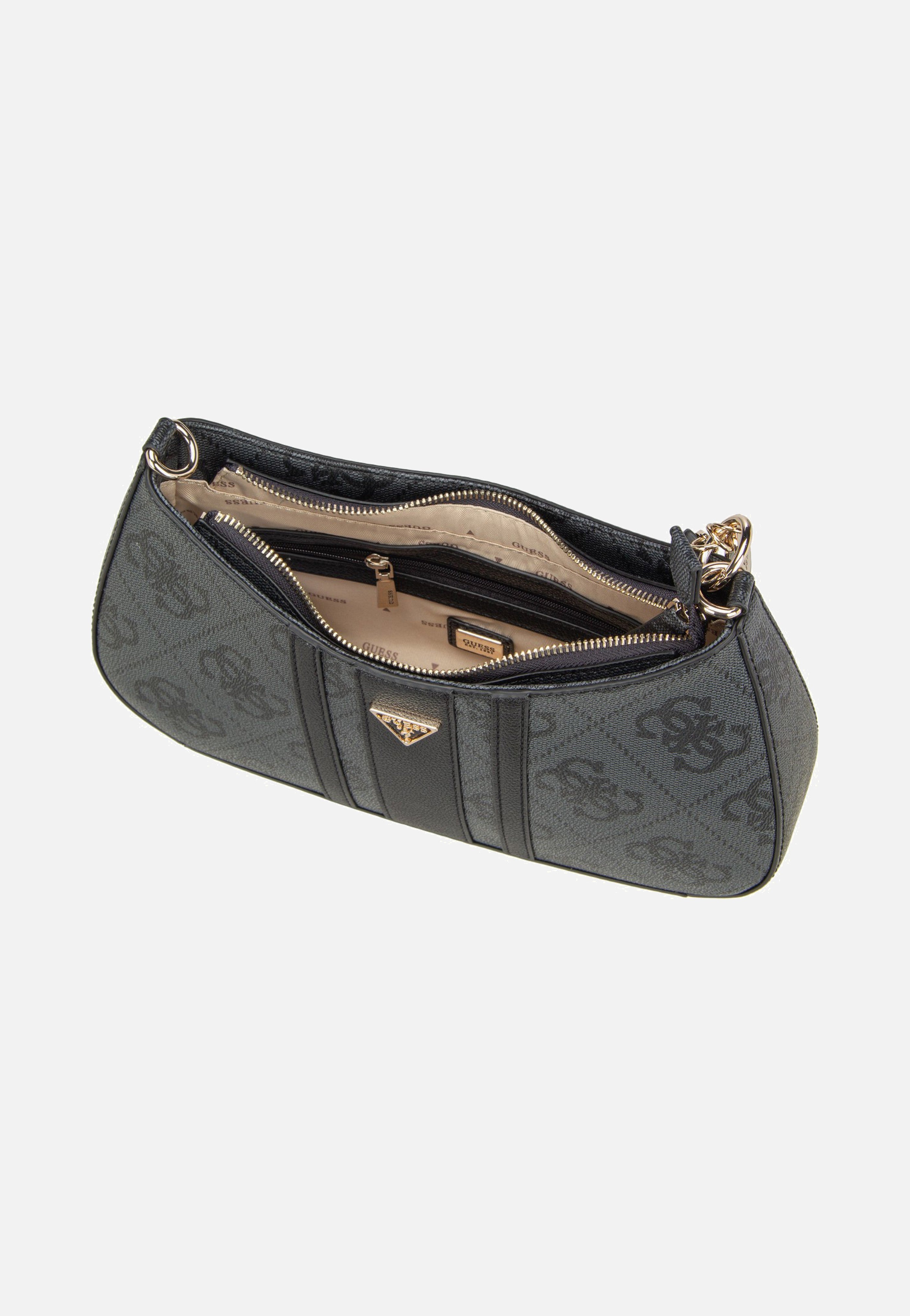 Guess Noelle II Top Zip SHB 72180 Coal Logo Schultertasche