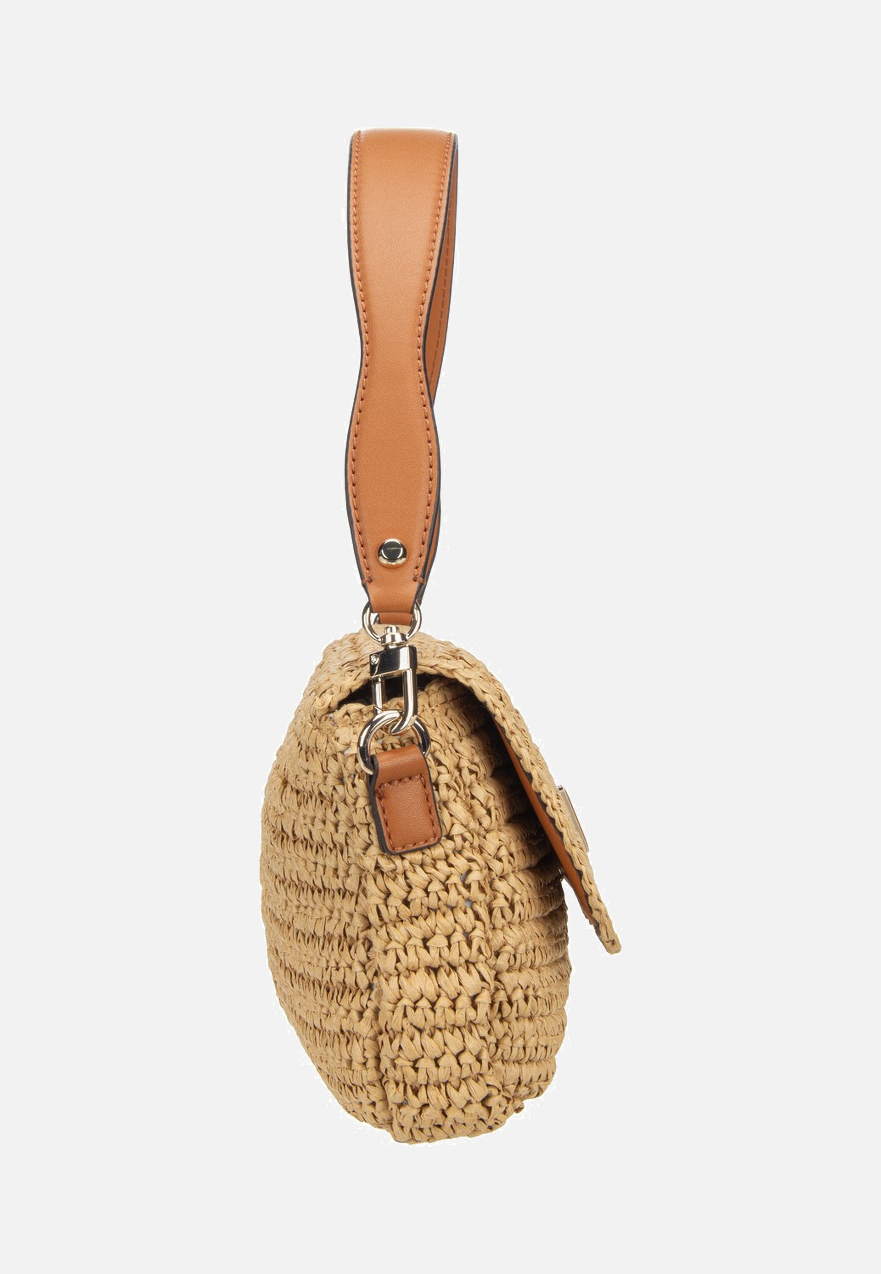 Guess - Ofelia Flap Shoulder 23190 Natural/Cognac - Shoulder Bag | Women-Image