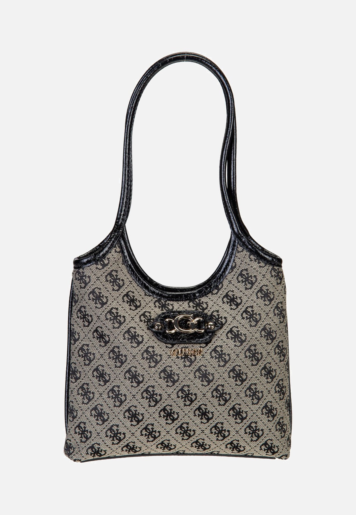 Guess Samantha Mini 13750 Black Logo Schultertasche