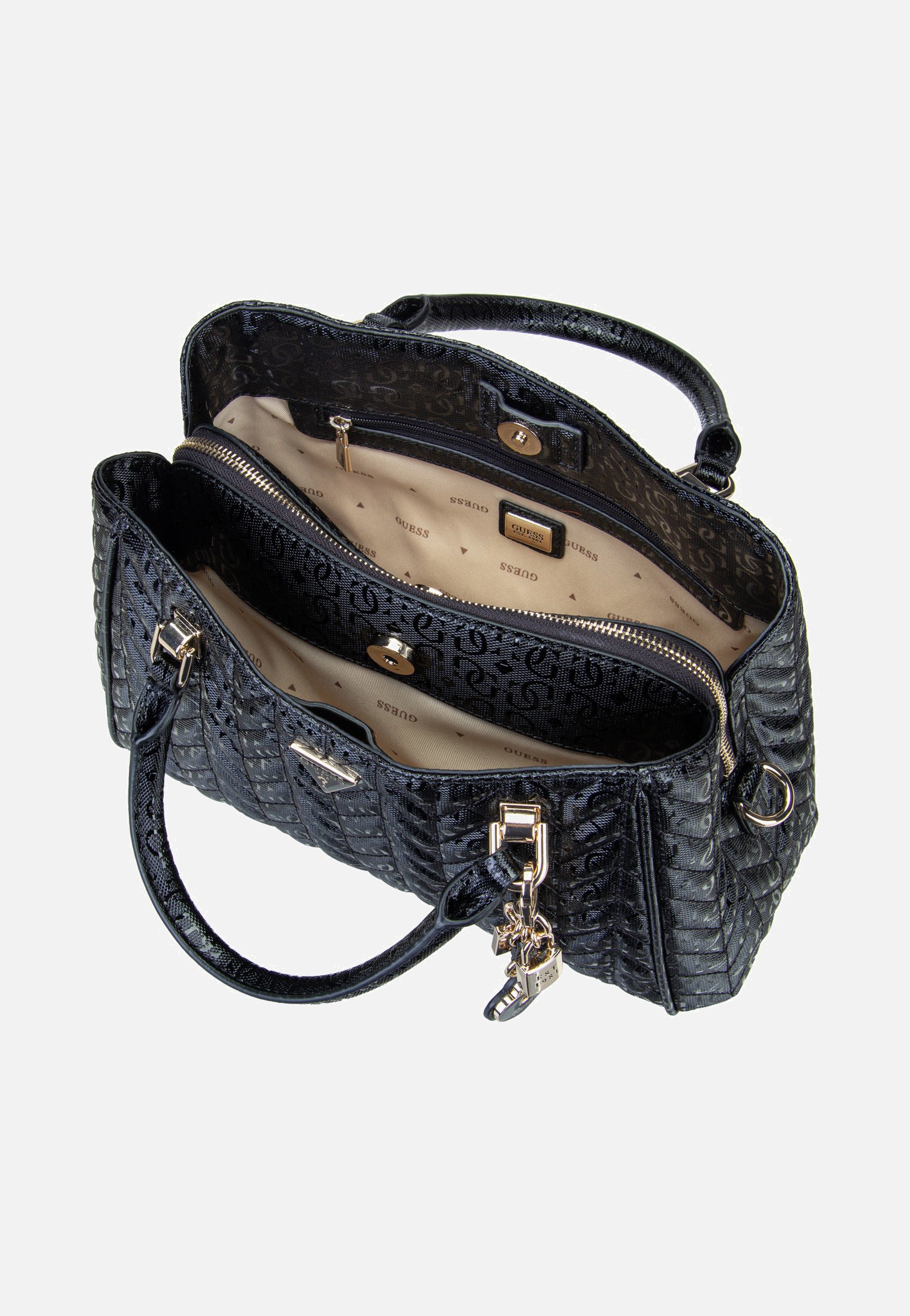 Guess Stacey Girlfriend 41060 Black Satchel
