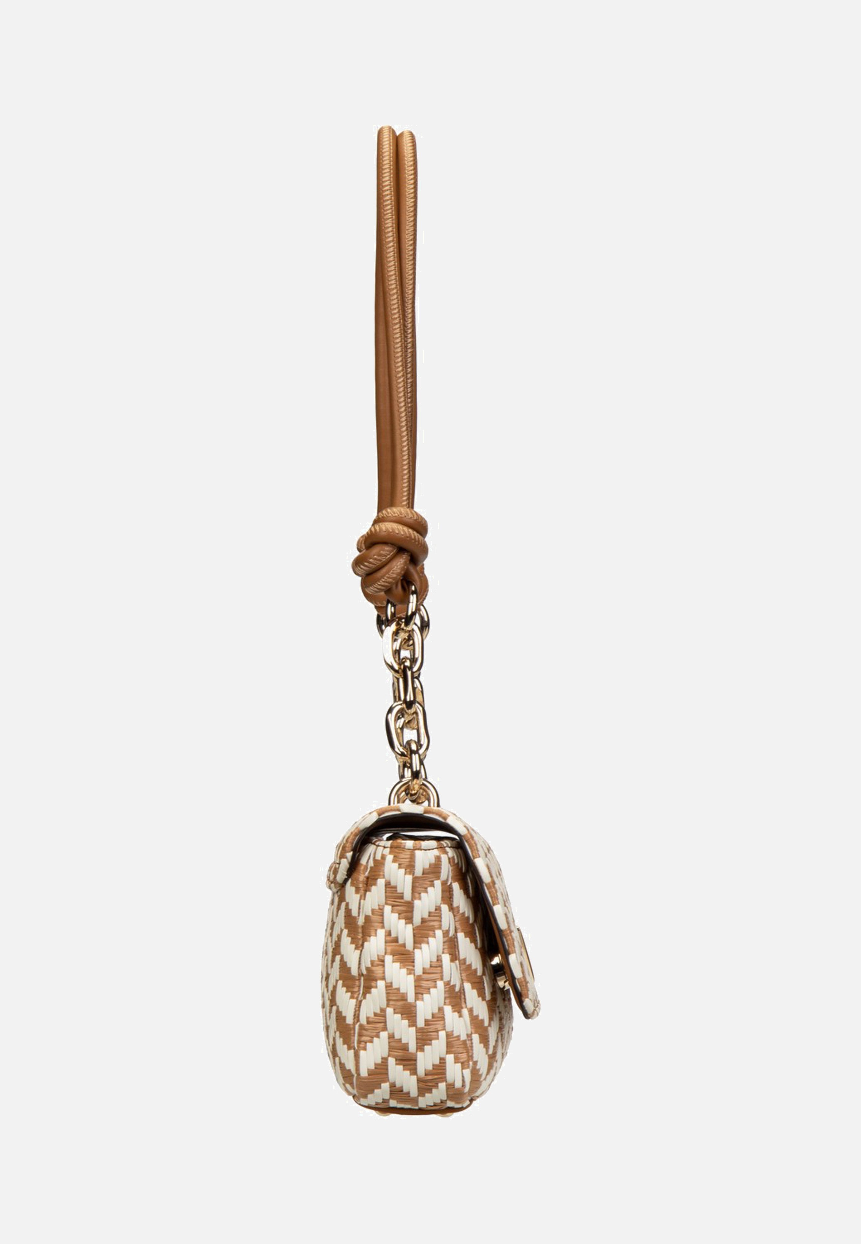Guess Tessi Flap Shoulder Cognac Multi Schultertasche
