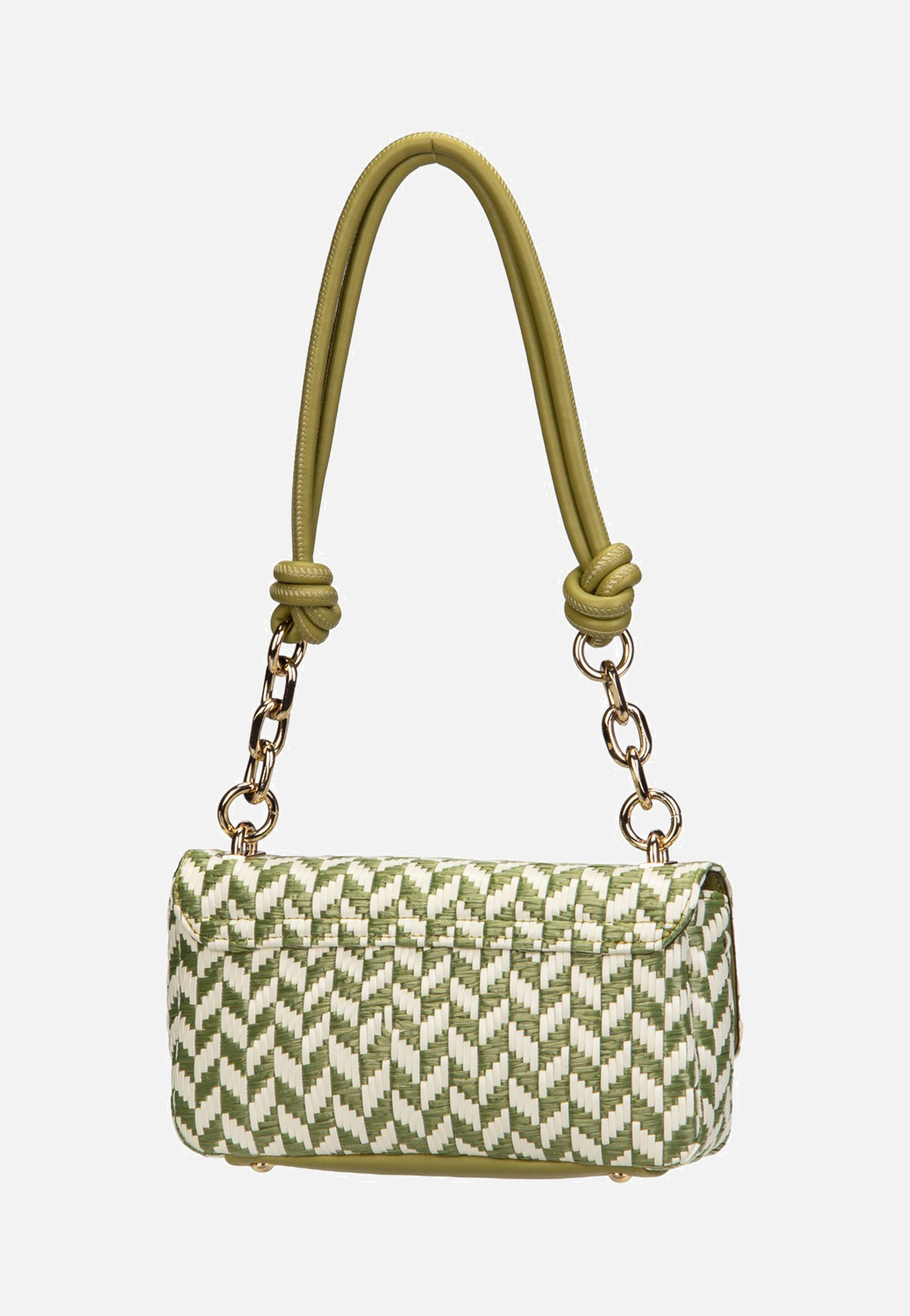 Guess Tessi Flap Shoulder Olive Multi Schultertasche