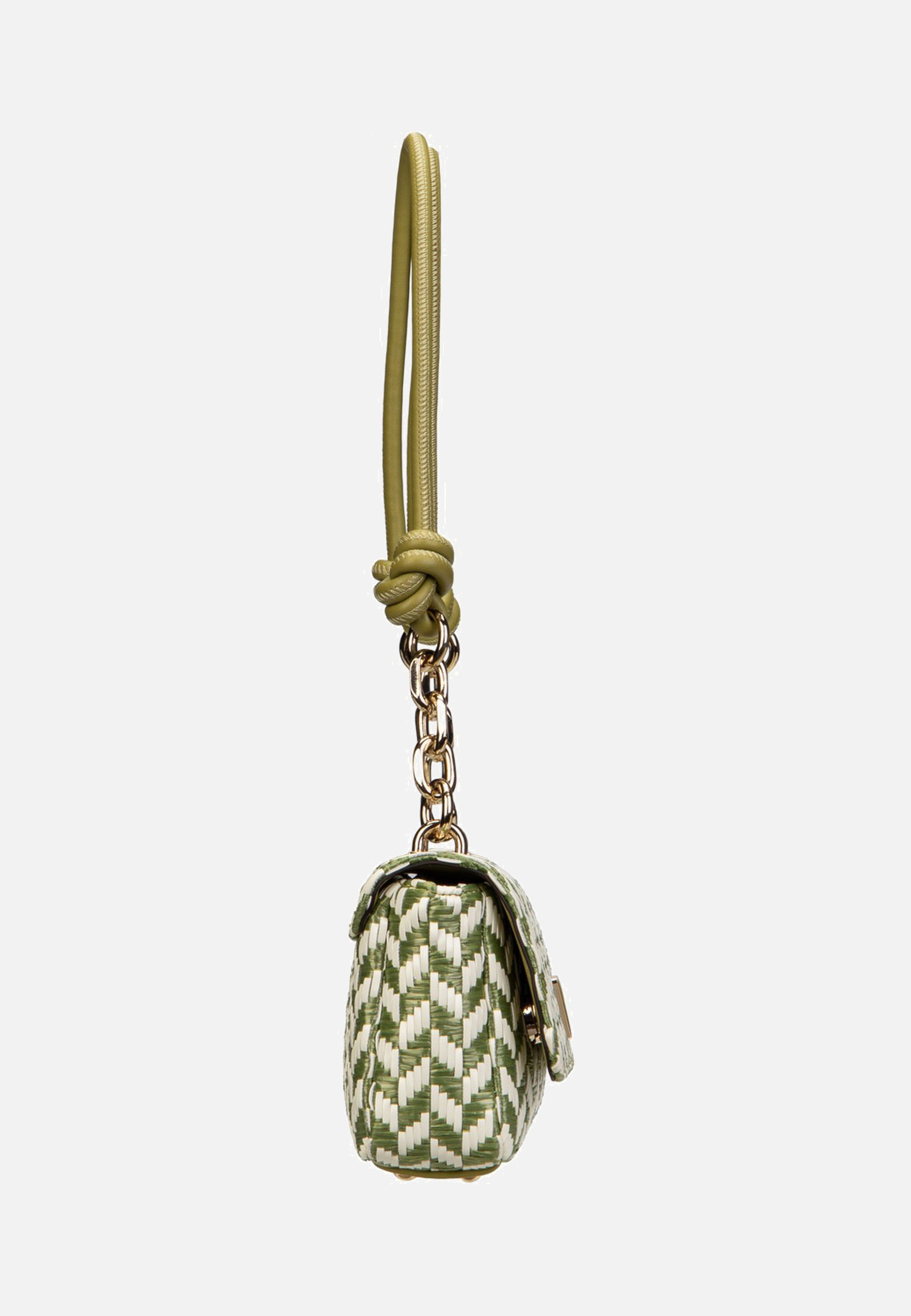 Guess Tessi Flap Shoulder Olive Multi Schultertasche