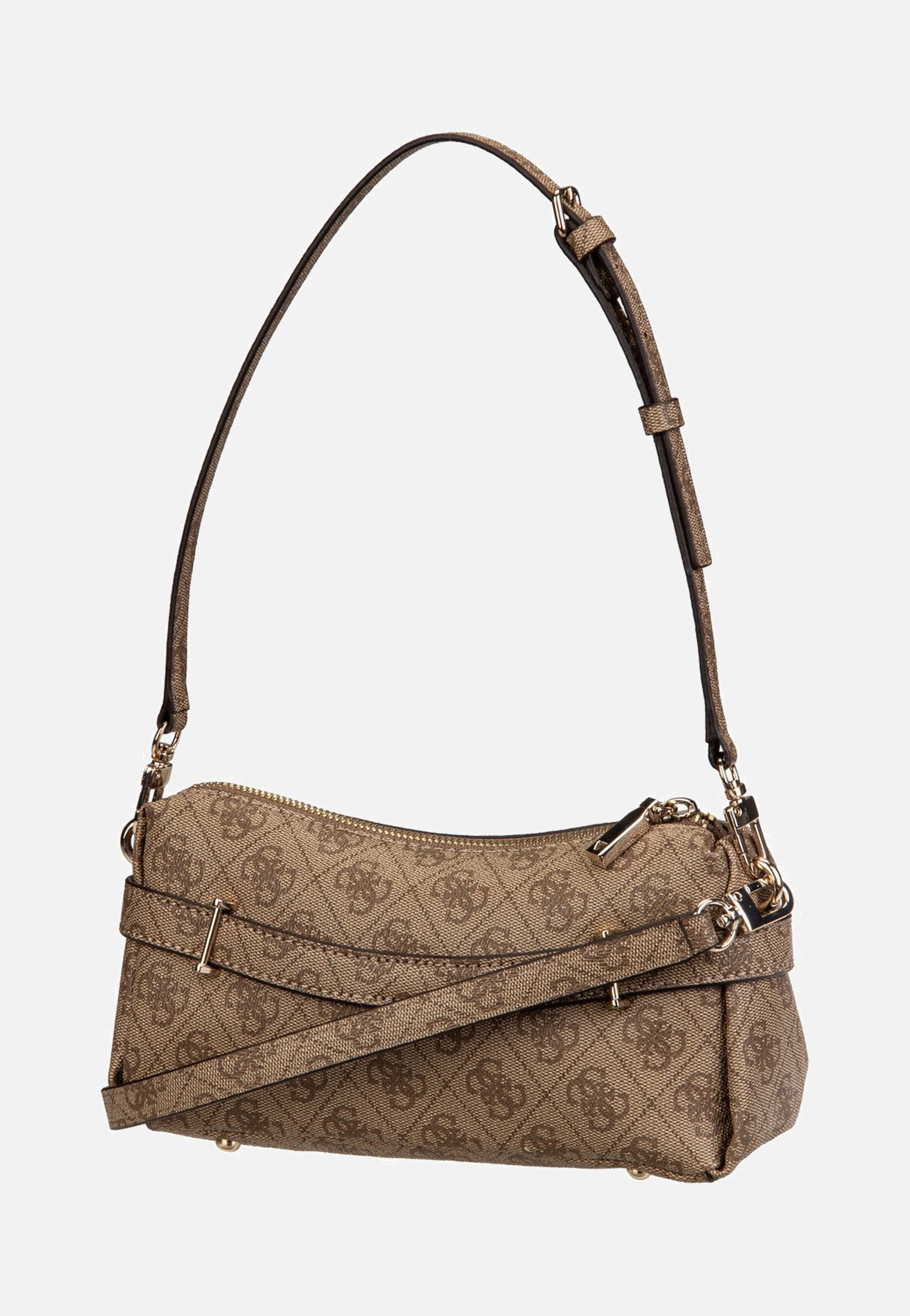 Guess Yesba Mini Top Zip Latte Logo Schultertasche