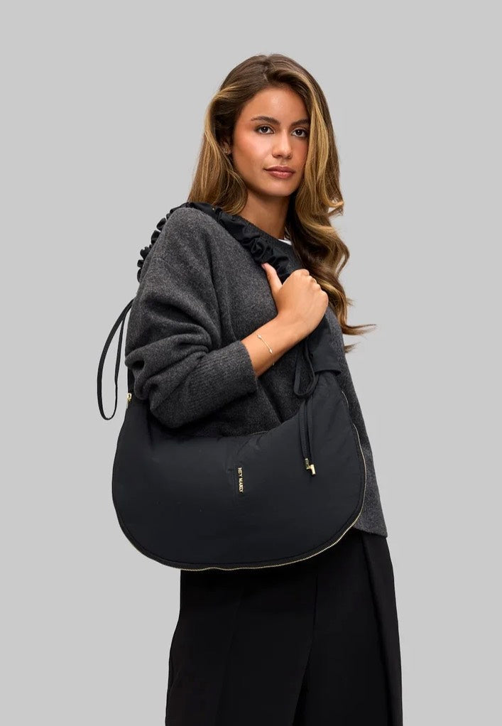Hey Marly Easy Buddy M Black Crossbody Bag