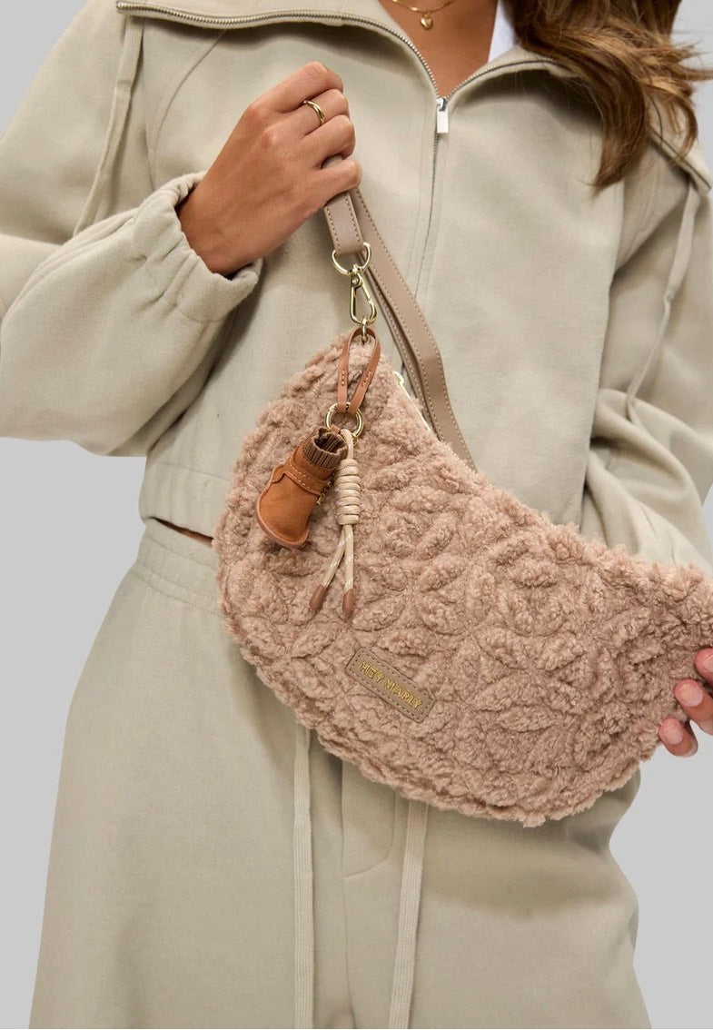 Hey Marly Cozy Boot Charm Cognac Bag Charm