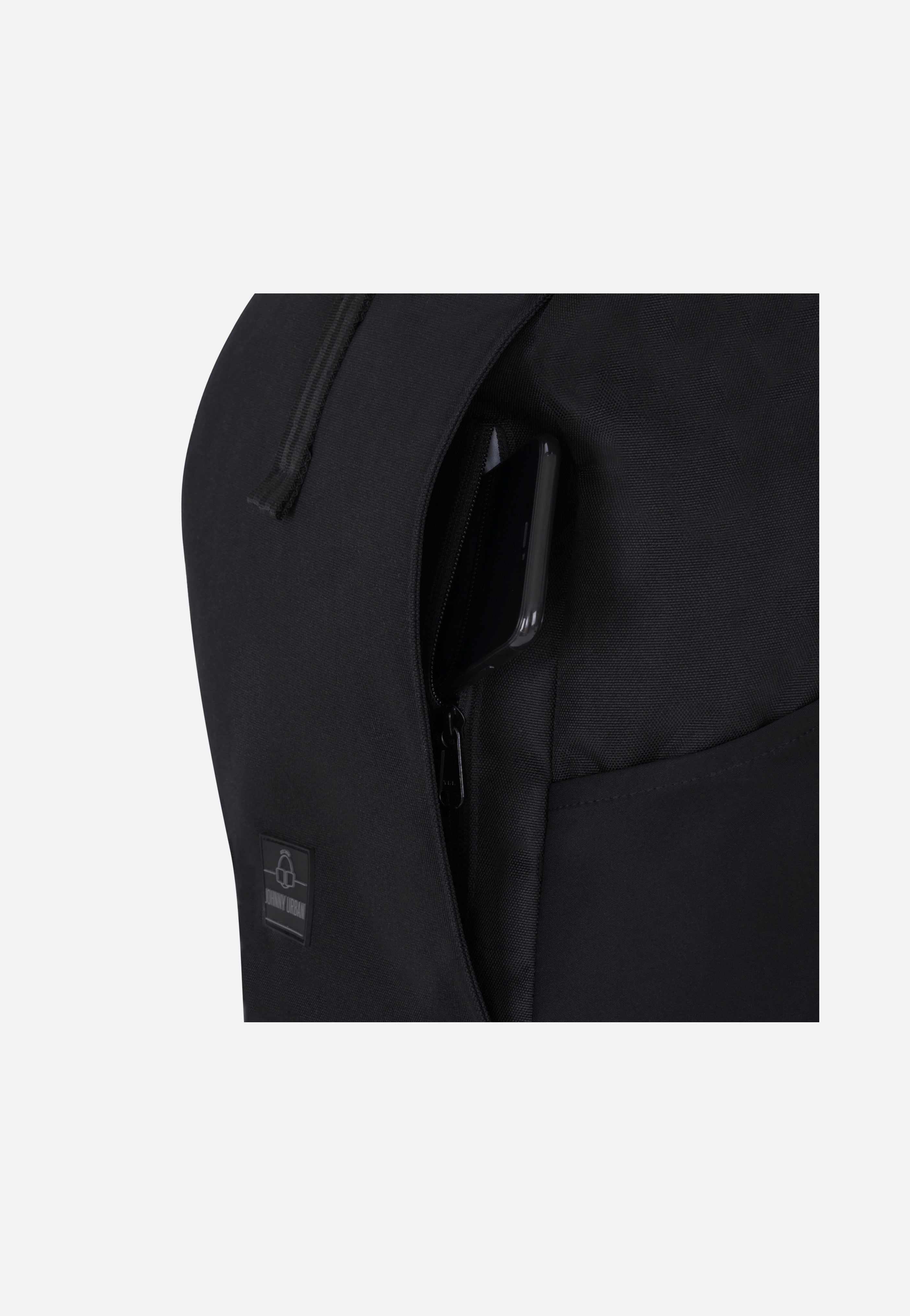 Johnny Urban Allen Large Schwarz Rolltop Rucksack