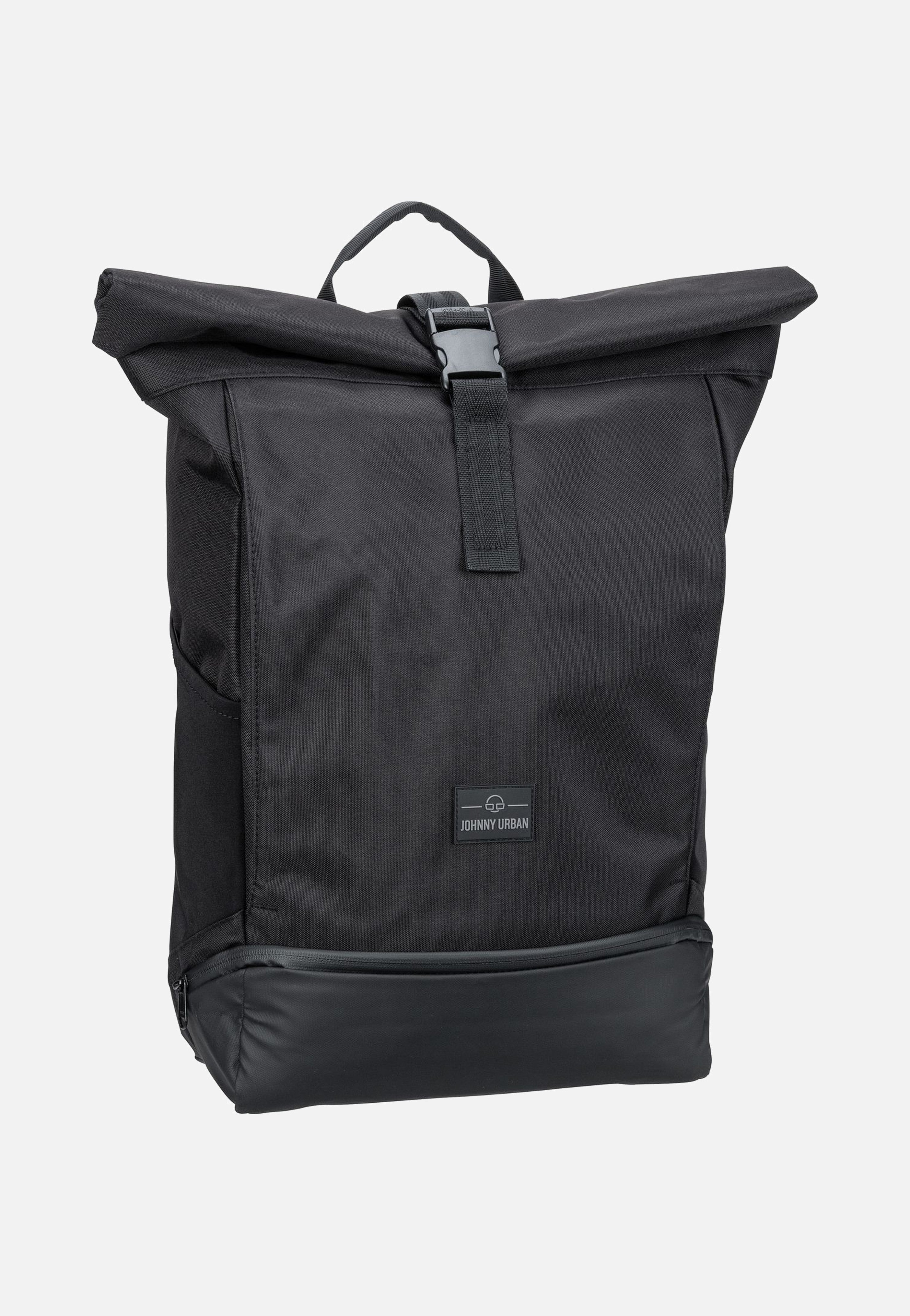 Johnny Urban Allen Large Schwarz Rolltop Rucksack