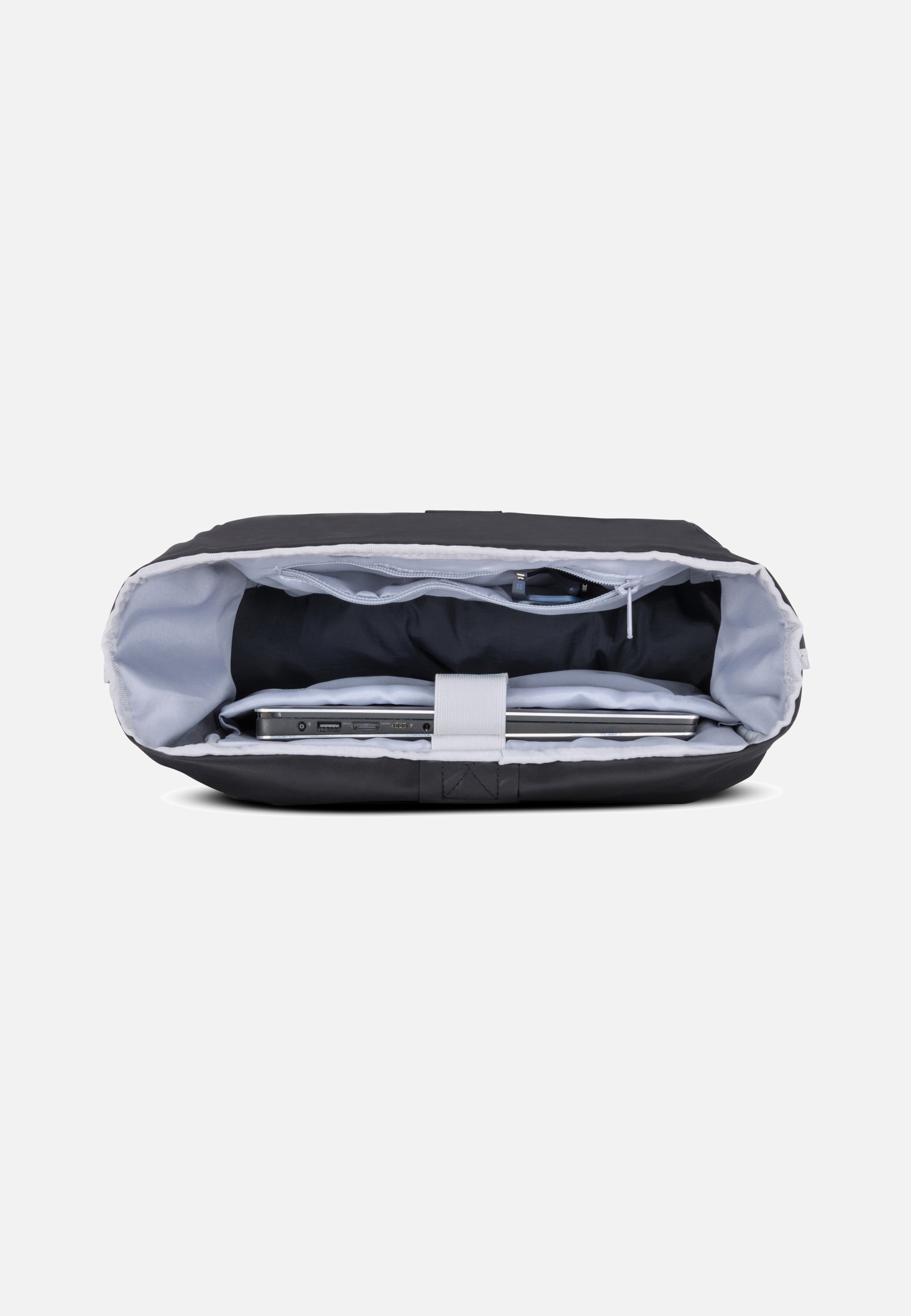 Johnny Urban Allen Large Schwarz Rolltop Rucksack