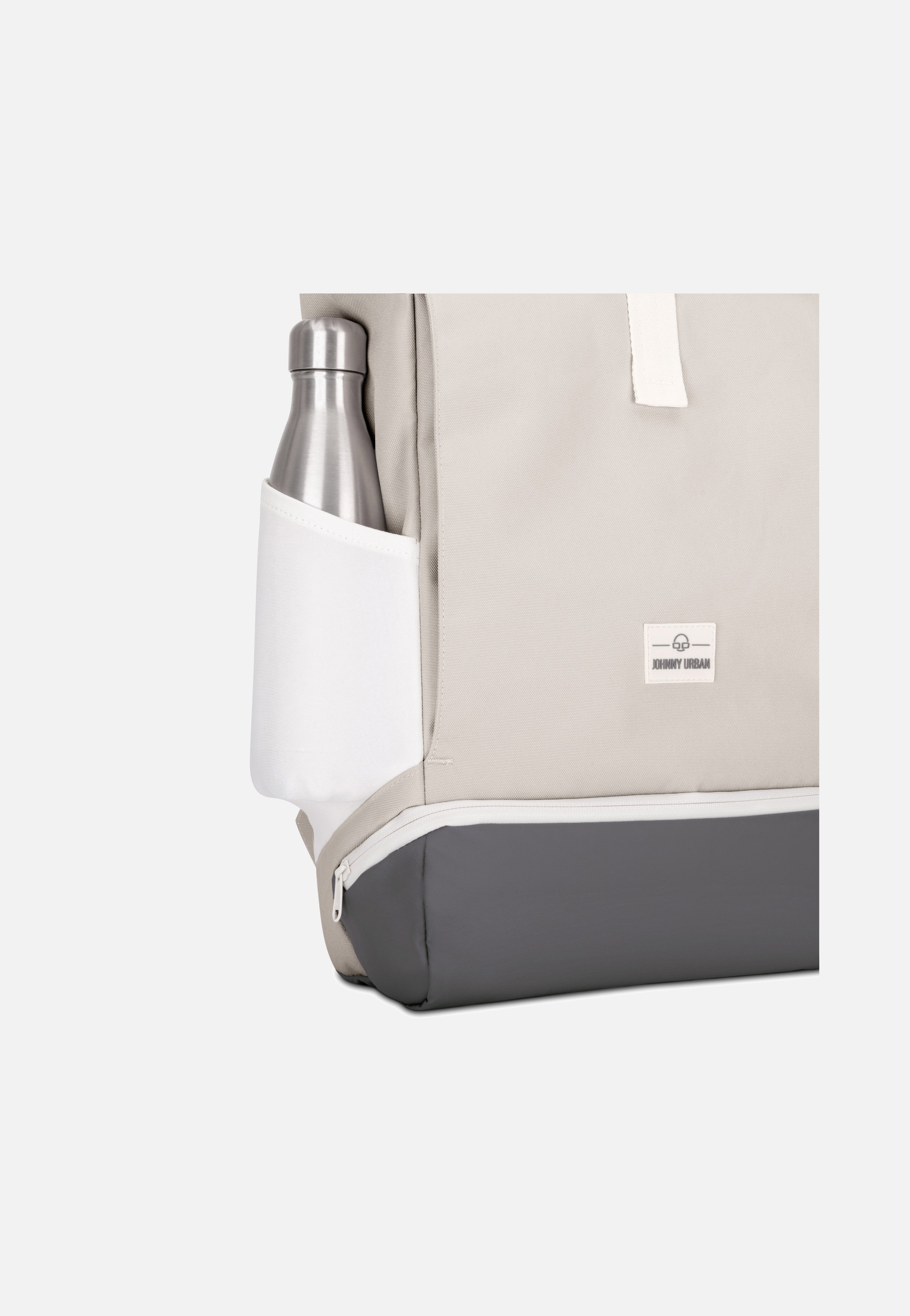 Johnny Urban Allen Medium Sand-Grau Rolltop Rucksack