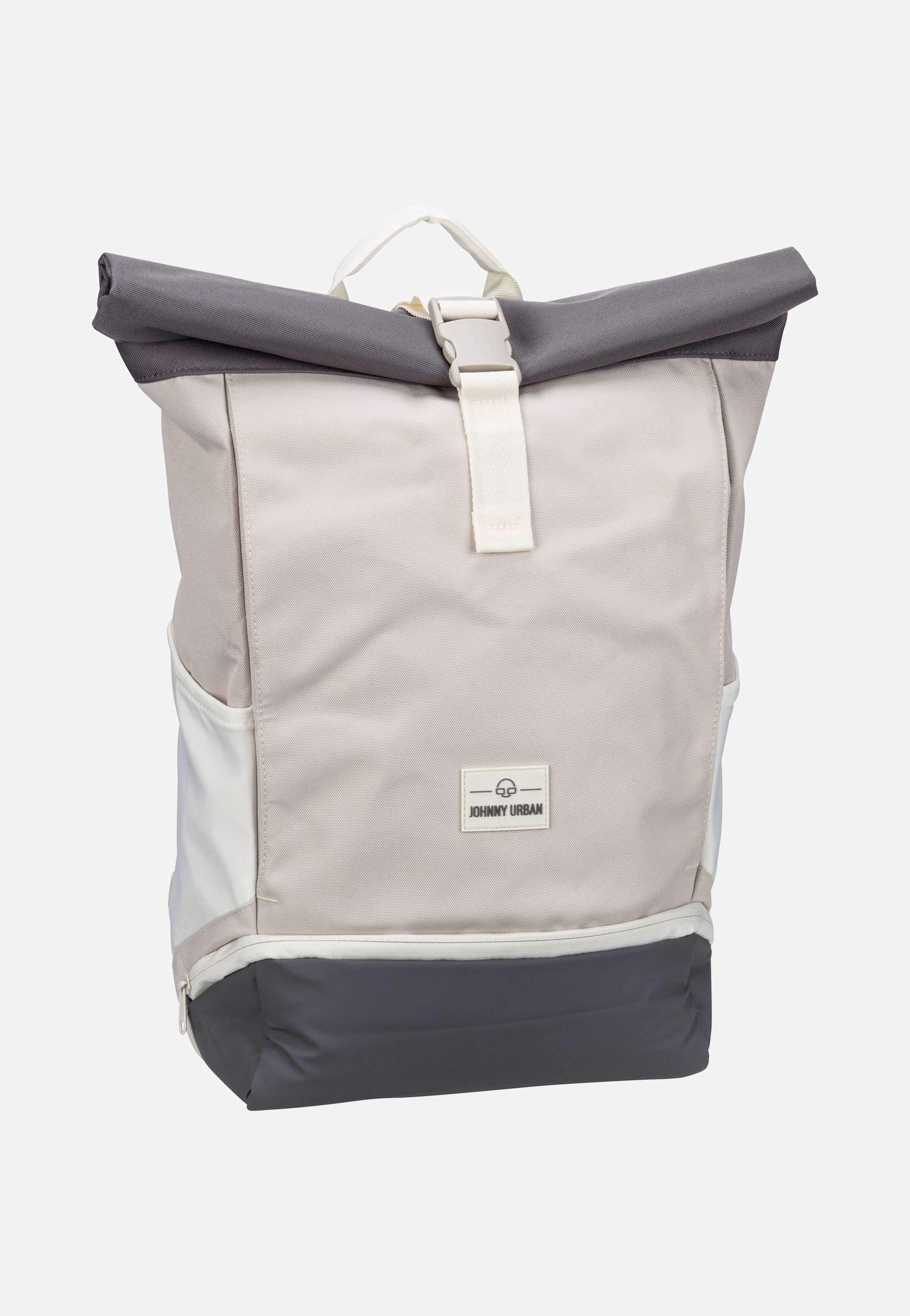 Johnny Urban Allen Medium Sand-Grau Rolltop Rucksack