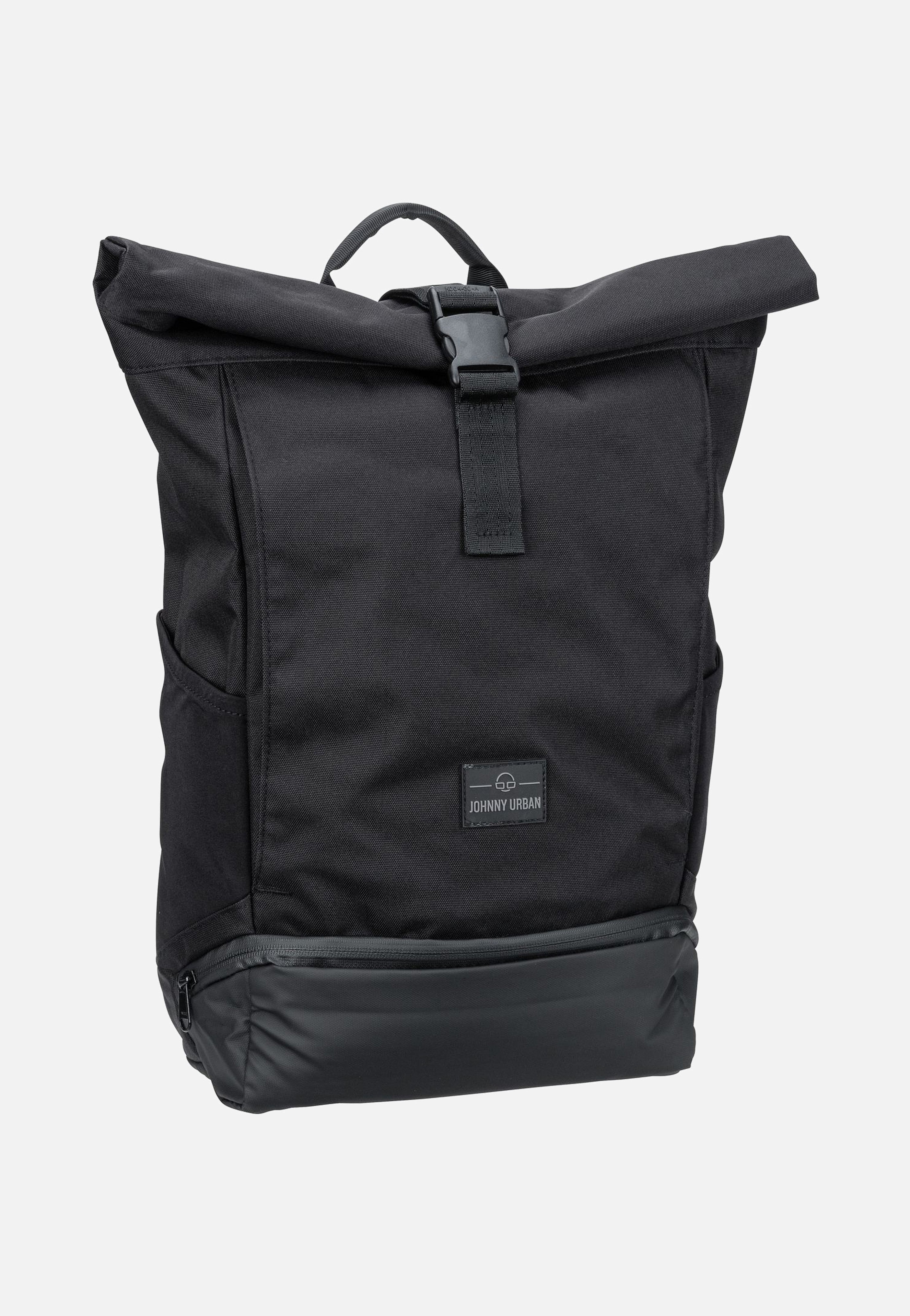 Johnny Urban Allen Medium Schwarz Rolltop Rucksack