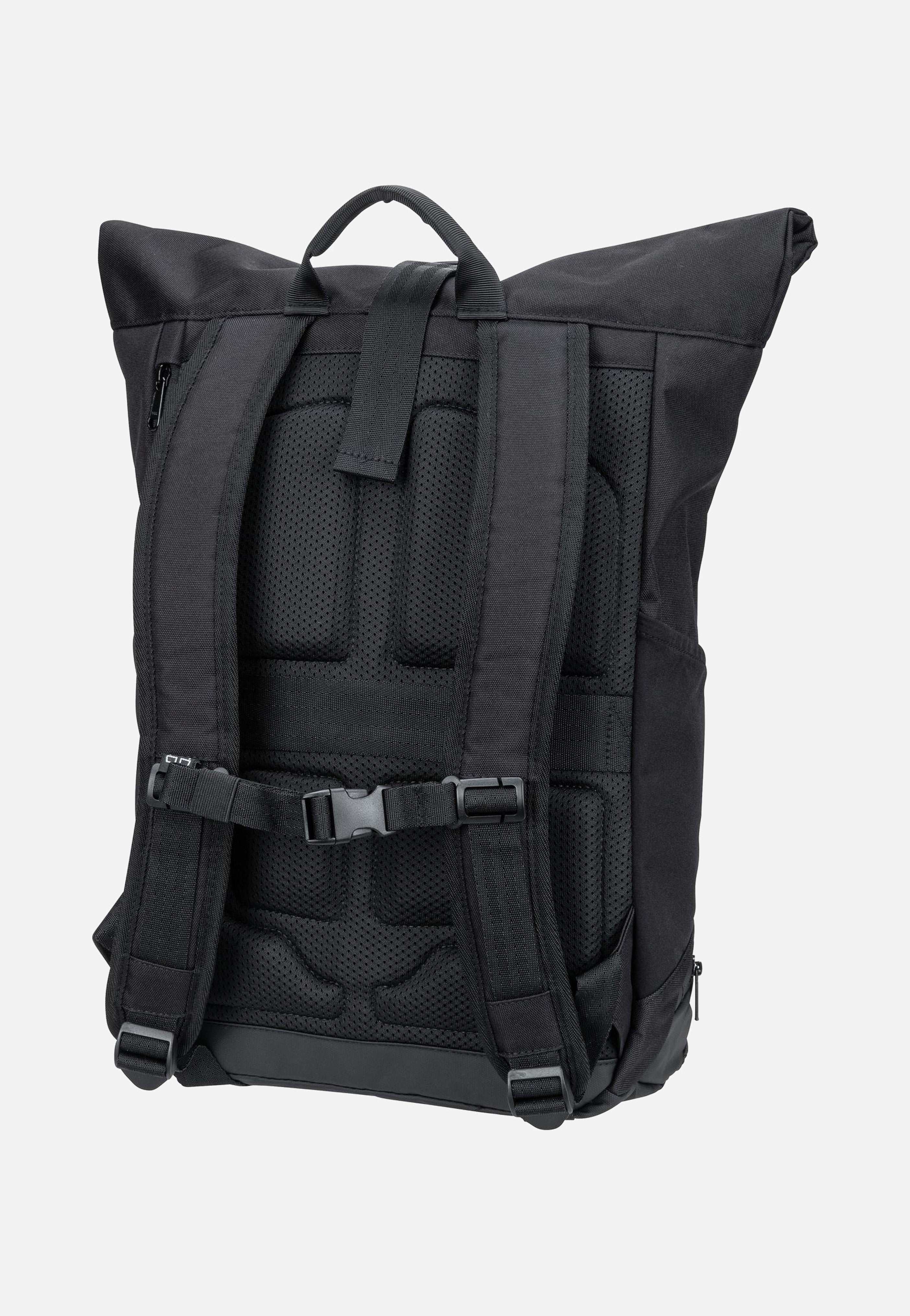 Johnny Urban Allen Medium Schwarz Rolltop Rucksack