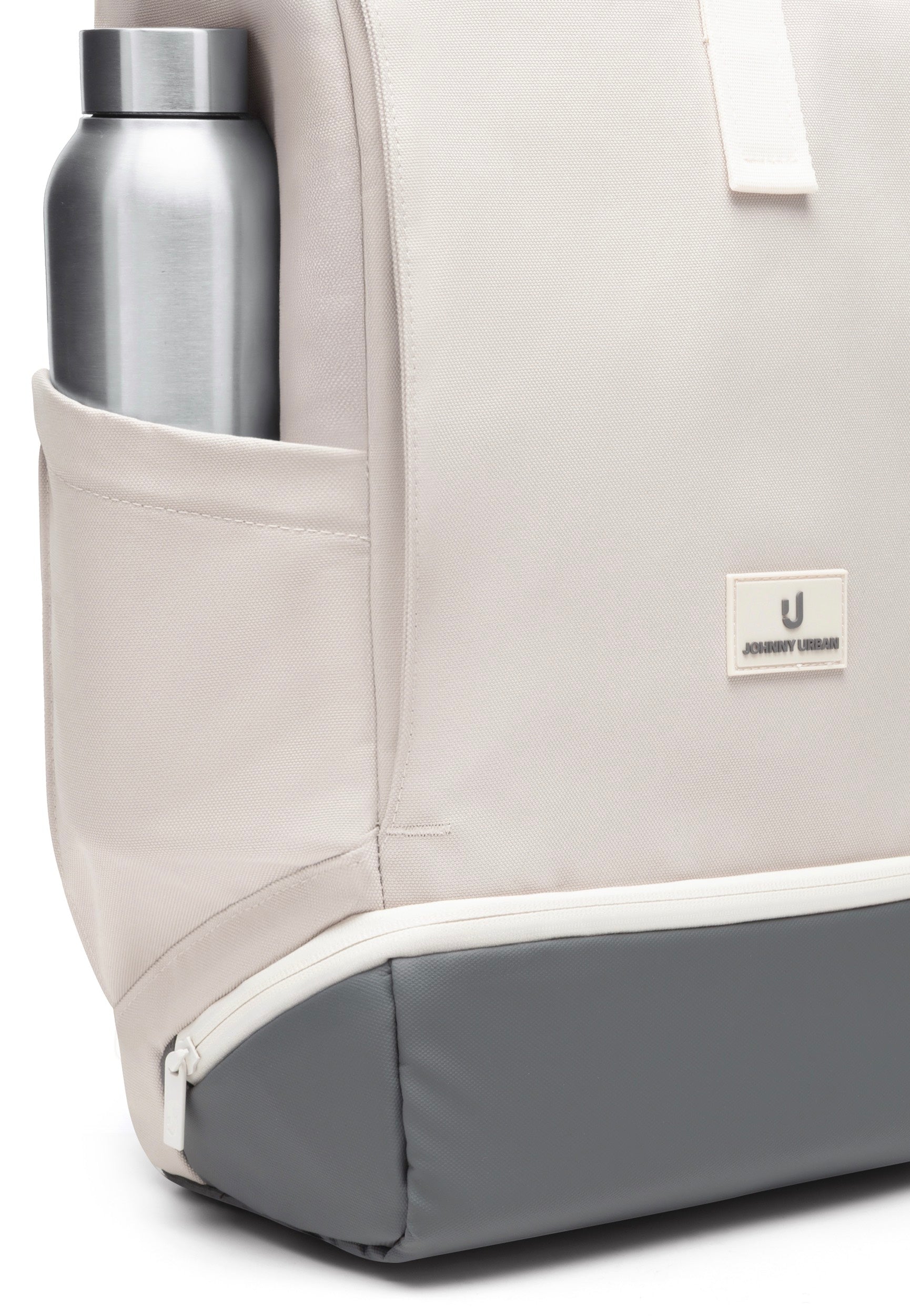 Johnny Urban Allen Large Sand-Grau Rolltop Backpack