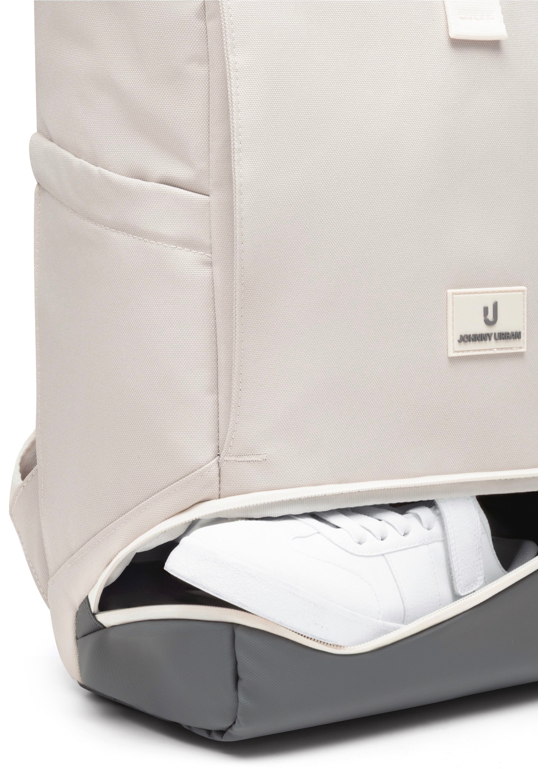 Johnny Urban Allen Large Sand-Grau Rolltop Backpack