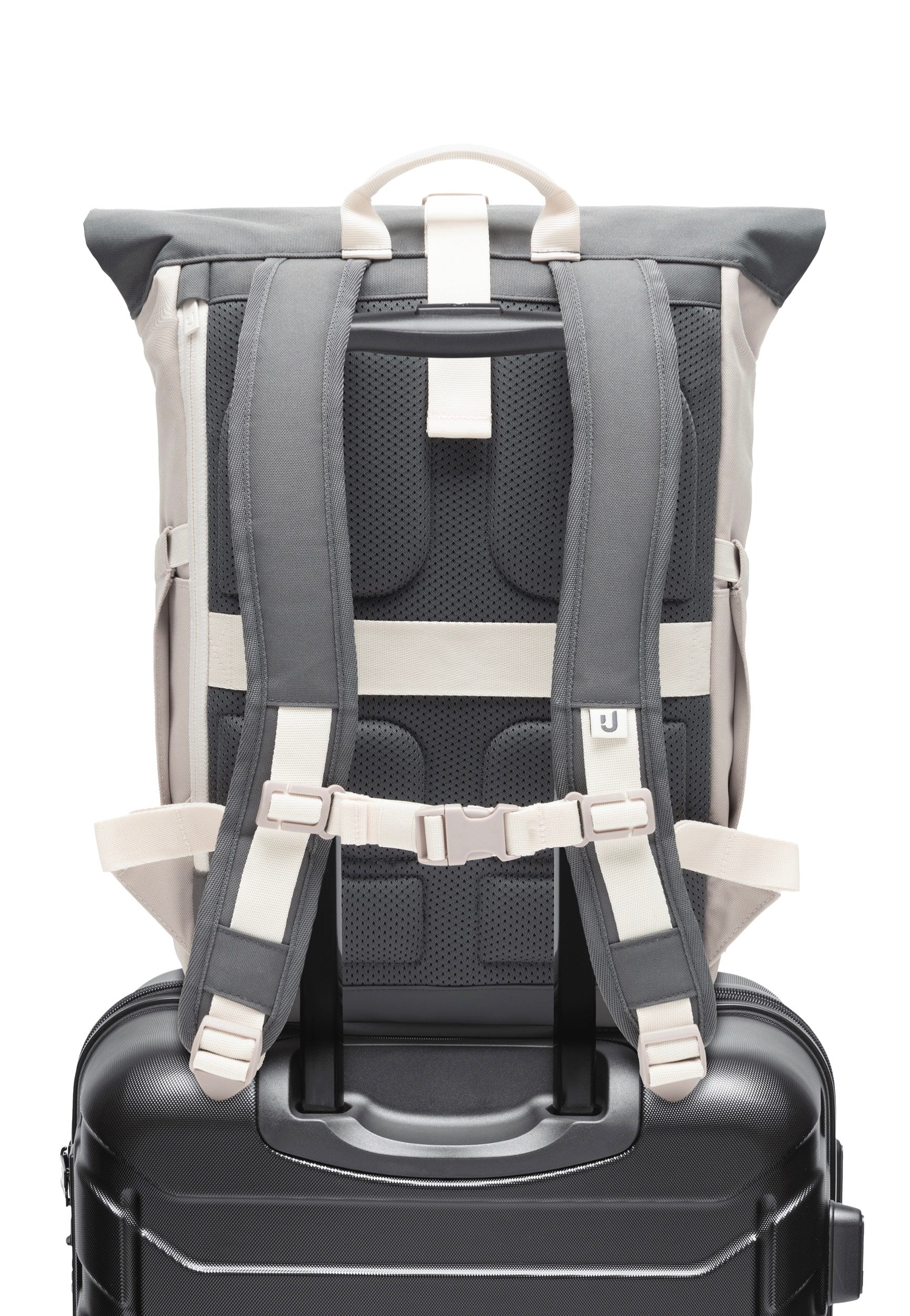 Johnny Urban Allen Medium Sand-Grau Rolltop Backpack