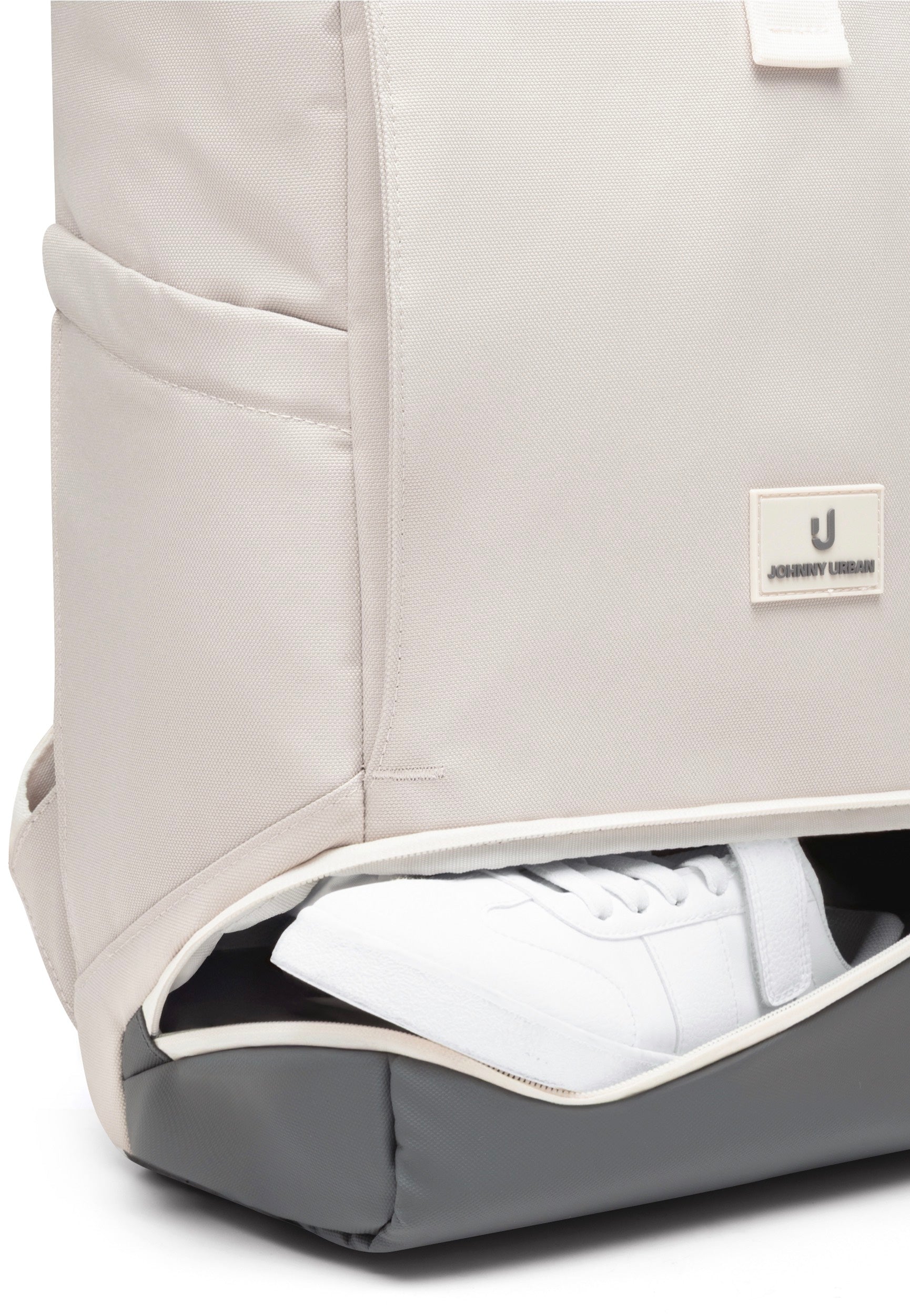 Johnny Urban Allen Medium Sand-Grau Rolltop Backpack