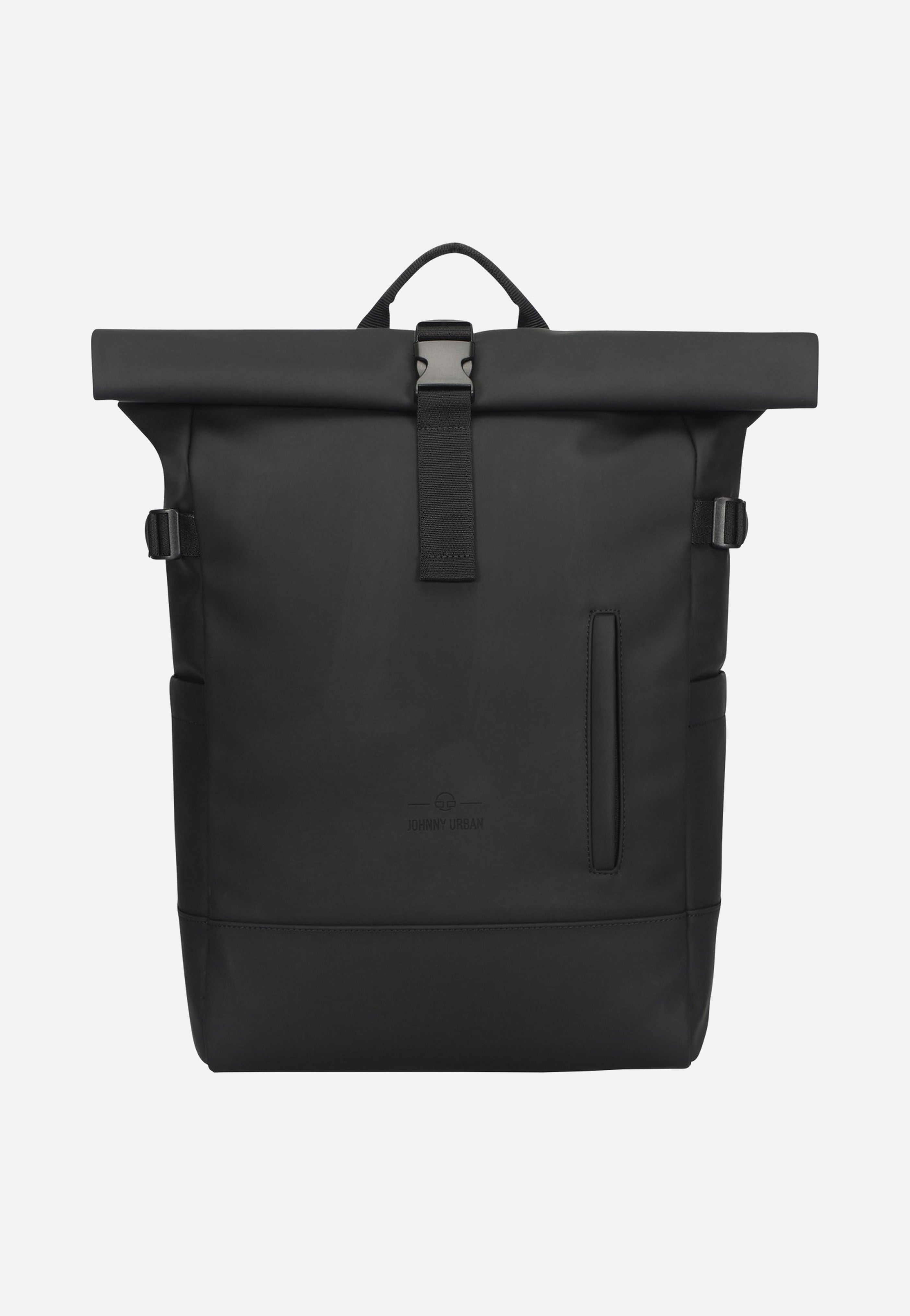 Johnny Urban Harvey Large Black Rolltop Rucksack