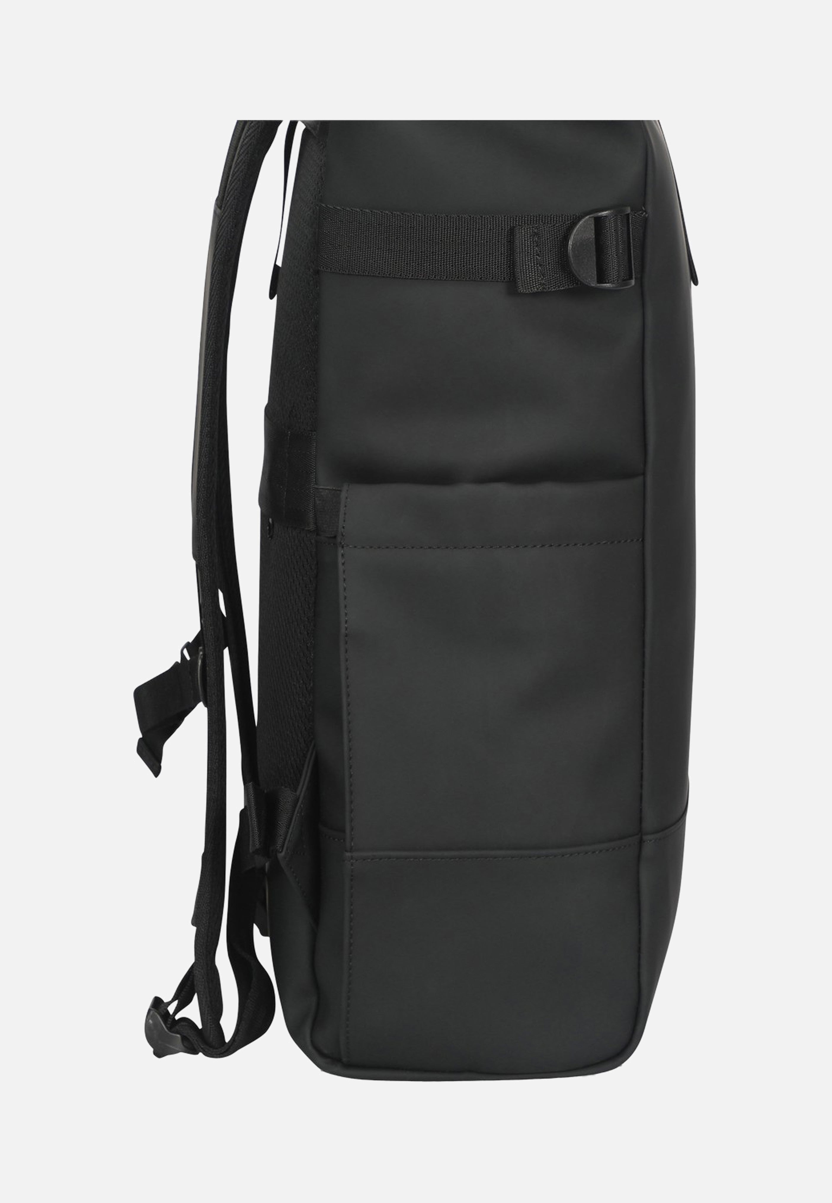Johnny Urban Harvey Large Black Rolltop Rucksack