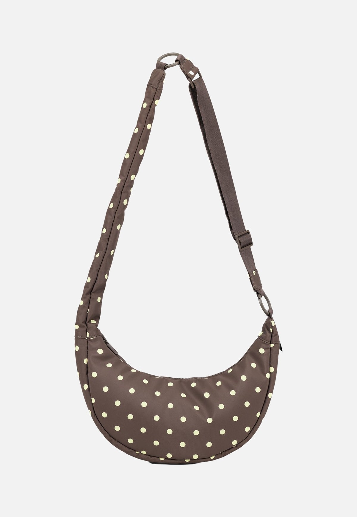 Johnny Urban Lou Medium Brown Polka Dots Crossbody Bag