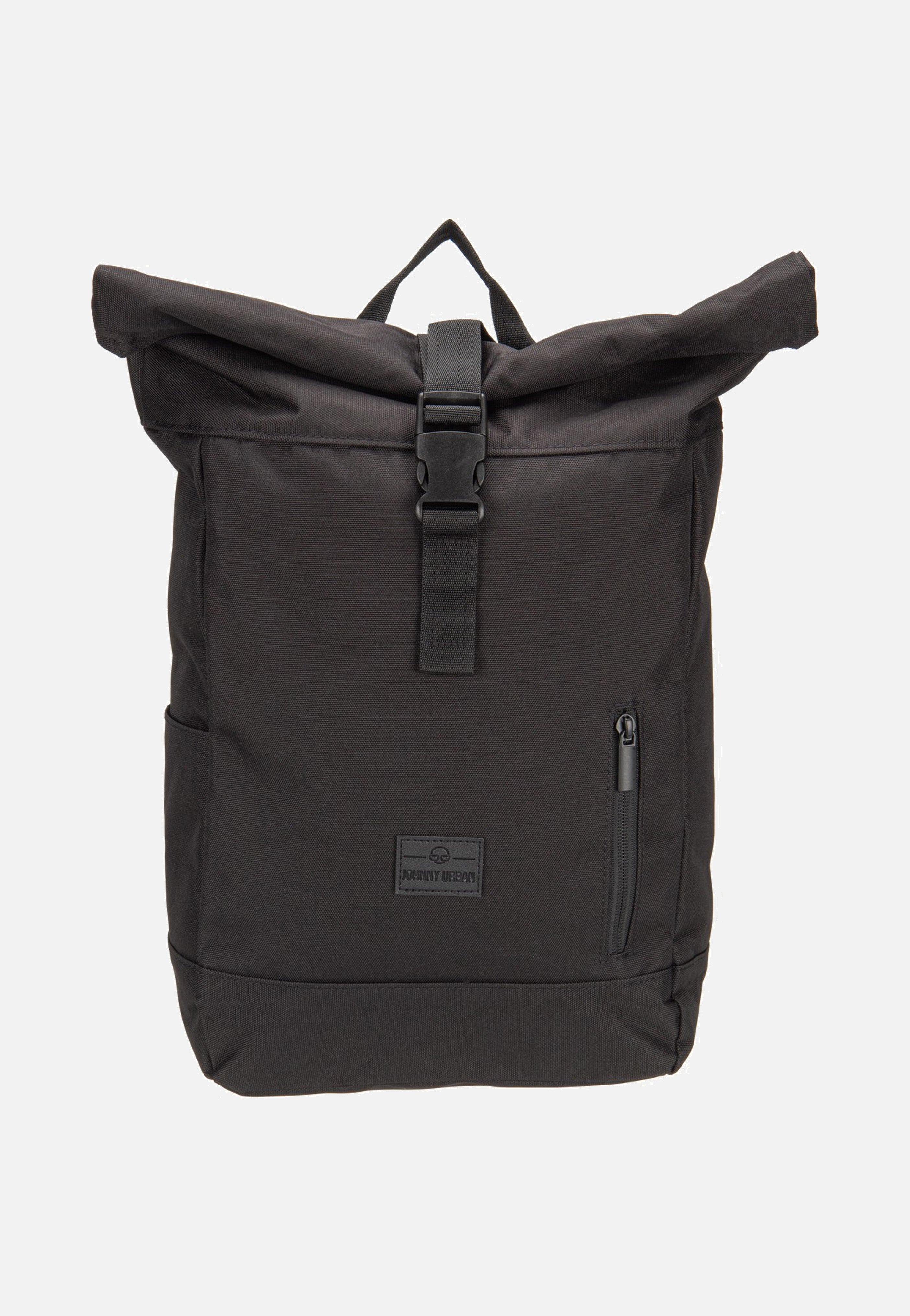 Johnny Urban Robin Small Black Rolltop Rucksack