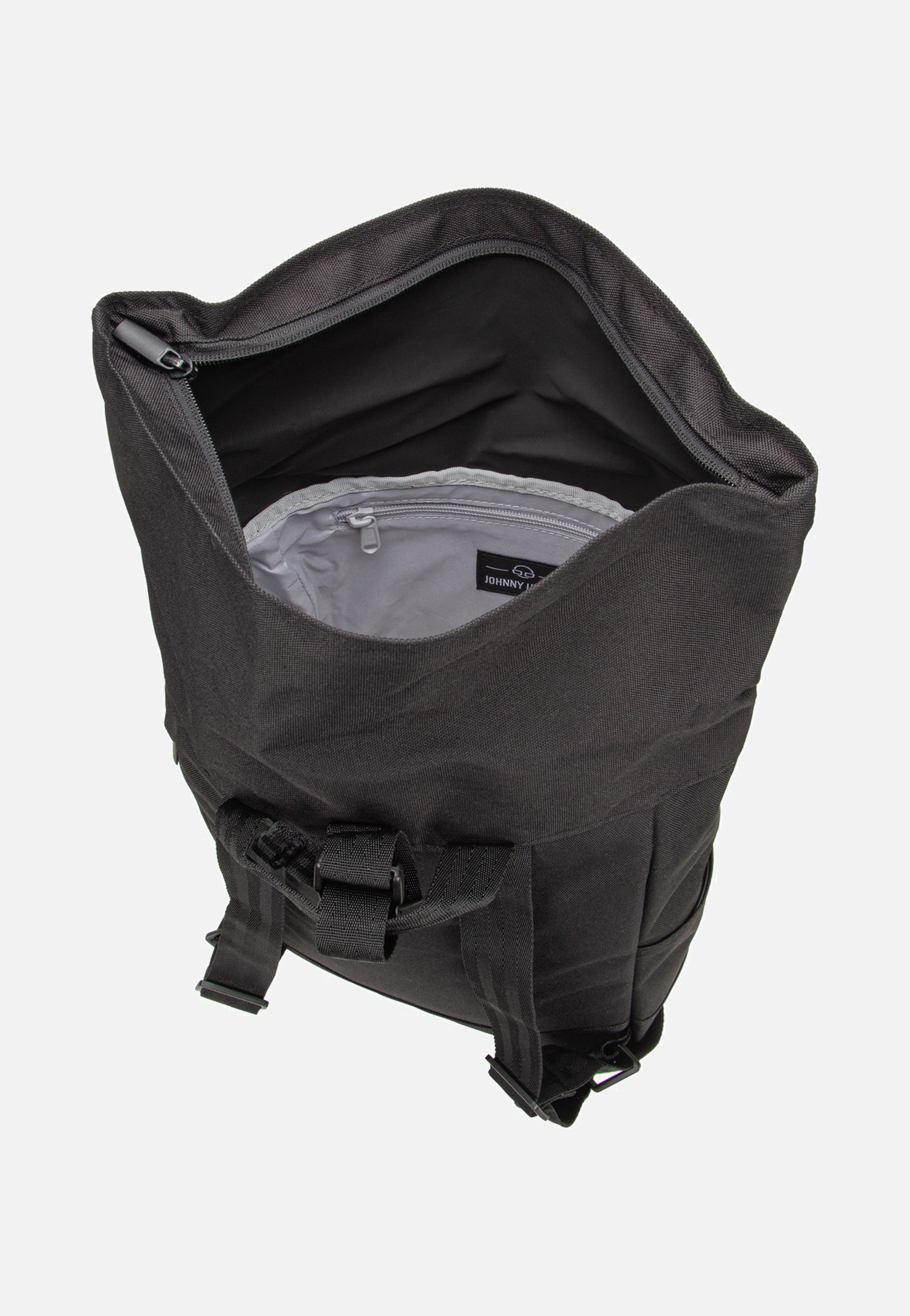 Johnny Urban Robin Small Black Rolltop Rucksack