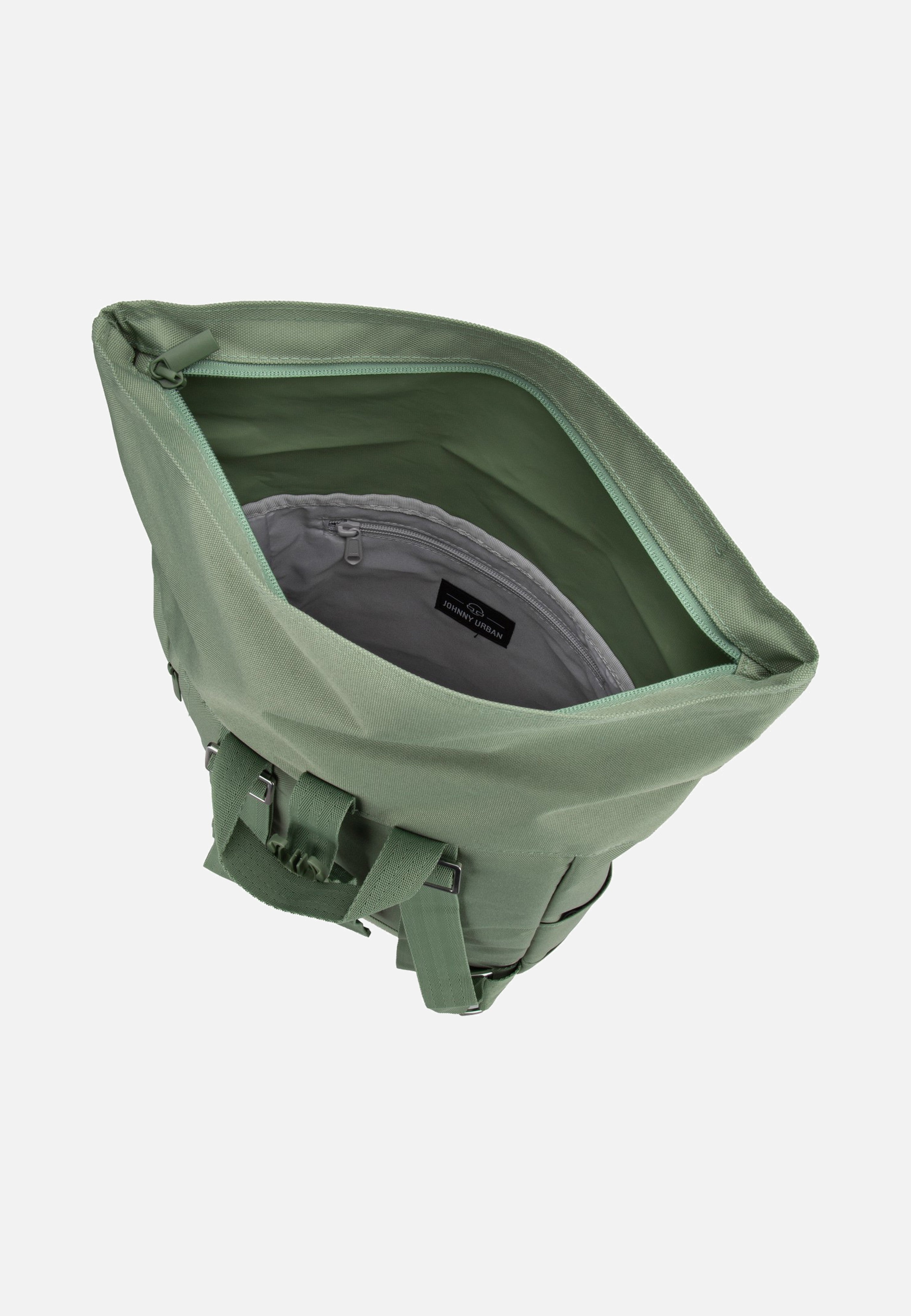 Johnny Urban - Robin Small Sage Green - Rolltop Backpack | Neutral-Image